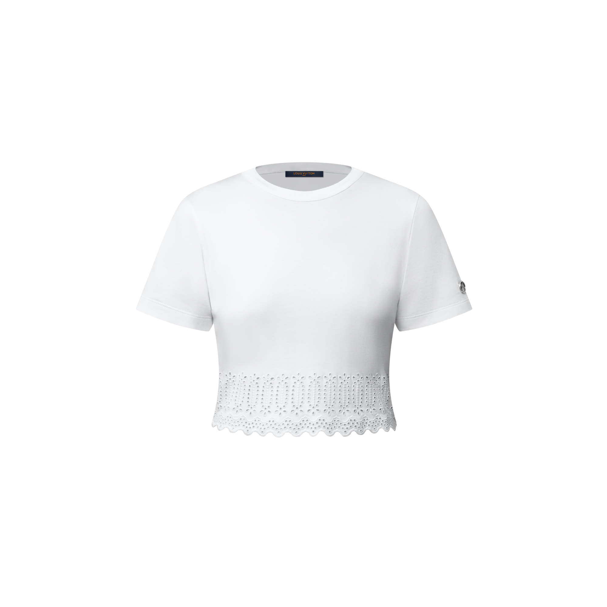 Kurzes Top mit Lochstickerei  Damen Ready to Wear Tops | LOUIS VUITTON (Zoom)