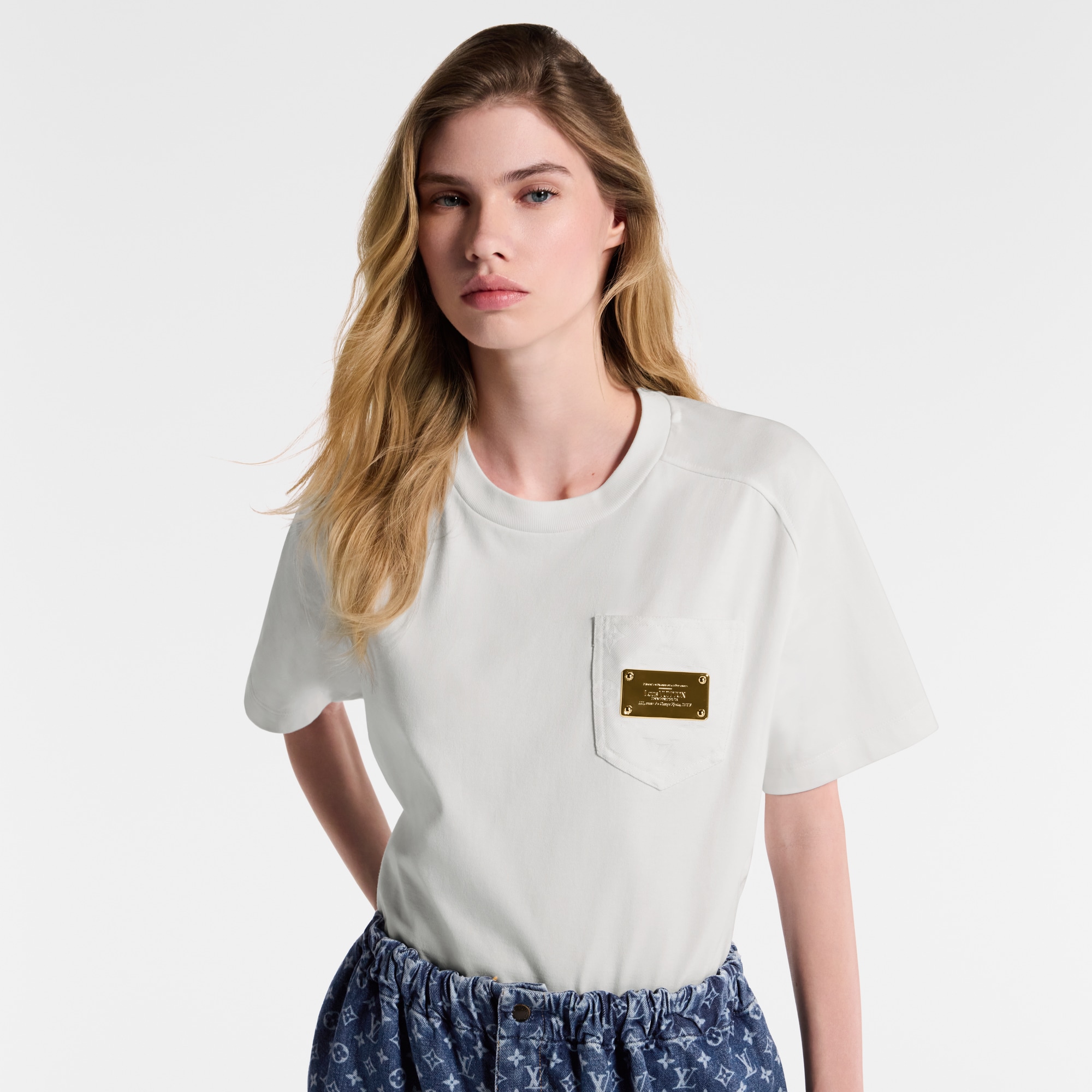 Kurzes Top mit Signatur auf der Tasche  Damen Ready to Wear Tops | LOUIS VUITTON (Zoom)