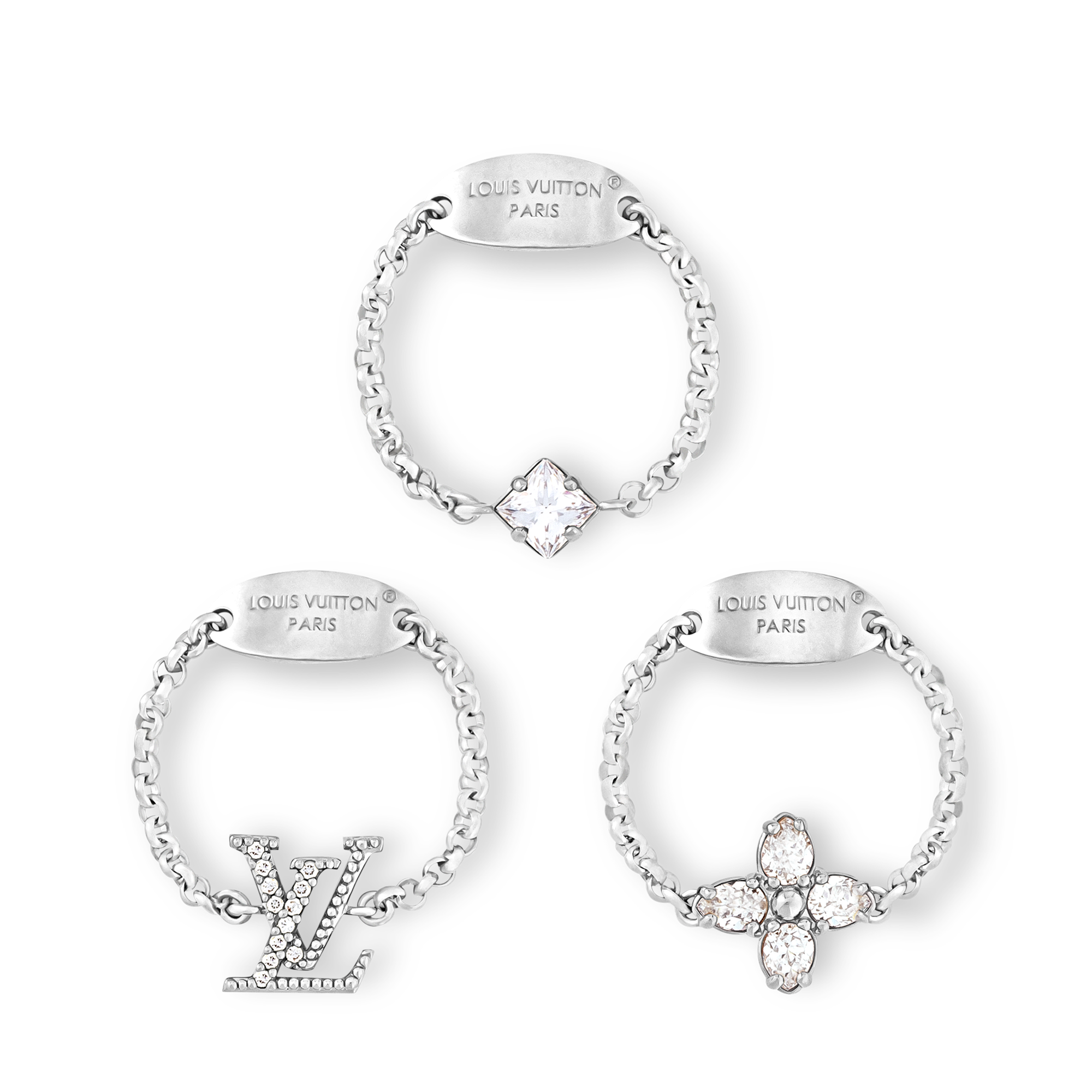 Lady LV Set aus drei Ringen S00 Damen Modeschmuck Ringe | LOUIS VUITTON (Zoom)