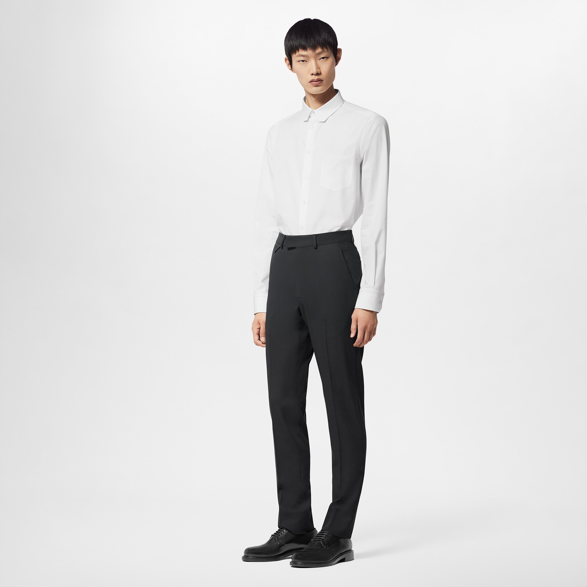 Langarm-Hemd aus Baumwolle mit Stickereien  Herren Ready to Wear Hemden | LOUIS VUITTON (Zoom)