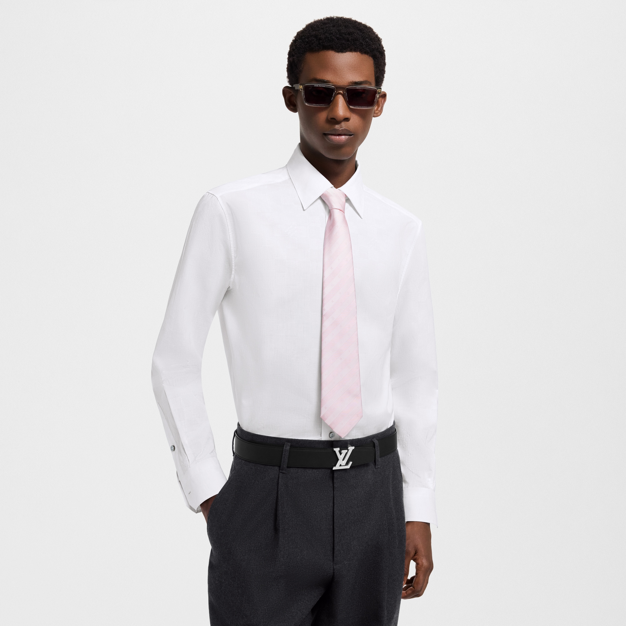 Langarm-Hemd mit Damier-Motiv  Herren Ready to Wear Hemden | LOUIS VUITTON (Zoom)