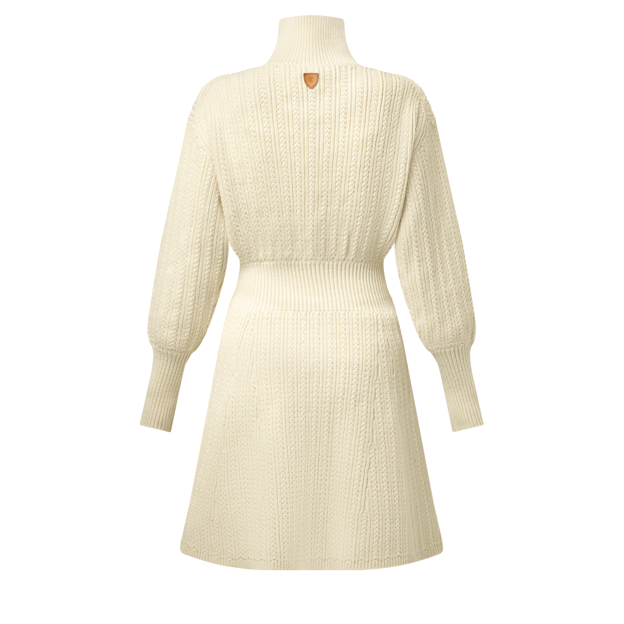 Langarm-Kleid aus Rippstrick  Damen Ready to Wear Kleider | LOUIS VUITTON (Zoom)