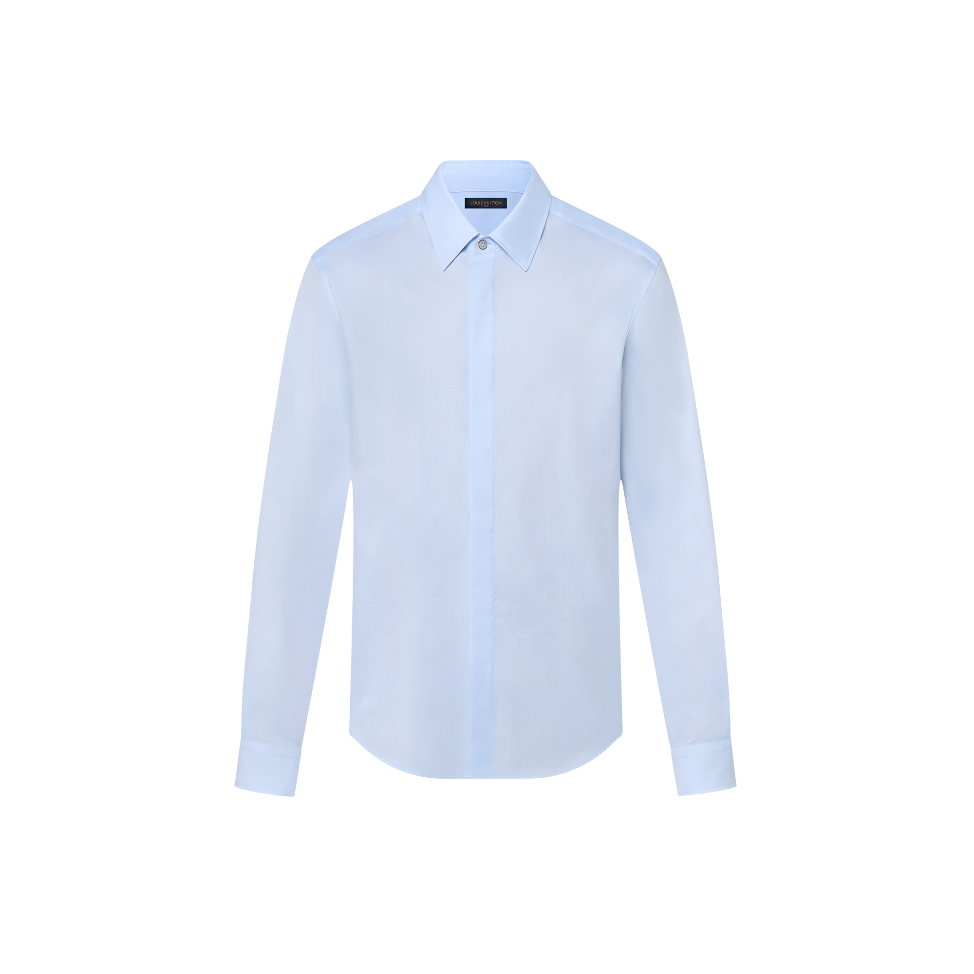 Langarm-Oxford-Hemd aus Baumwolle mit LV Blason-Motiv  Herren Ready to Wear Hemden | LOUIS VUITTON (Zoom)