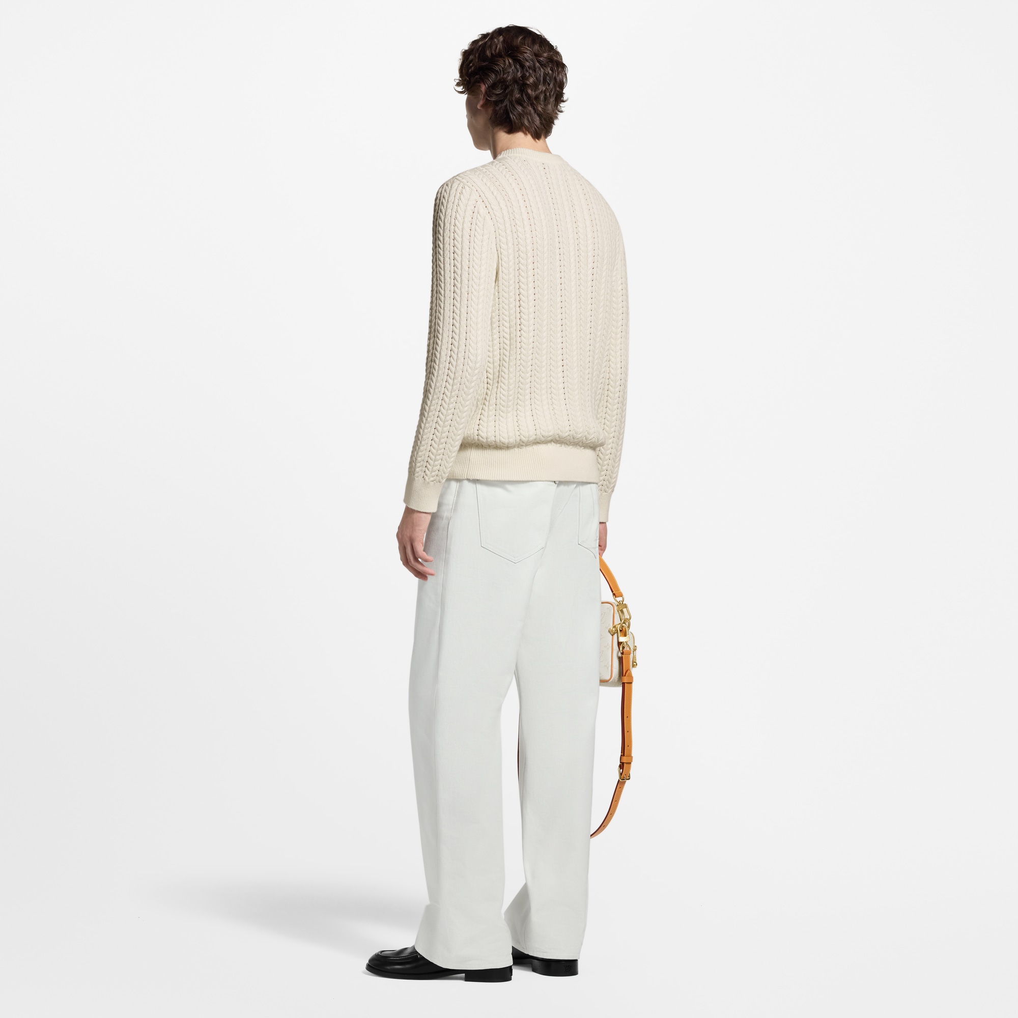 Langarm-Rundhalspullover aus Zopfstrick  Herren Ready to Wear Strick und Sweatshirts | LOUIS VUITTON (Zoom)