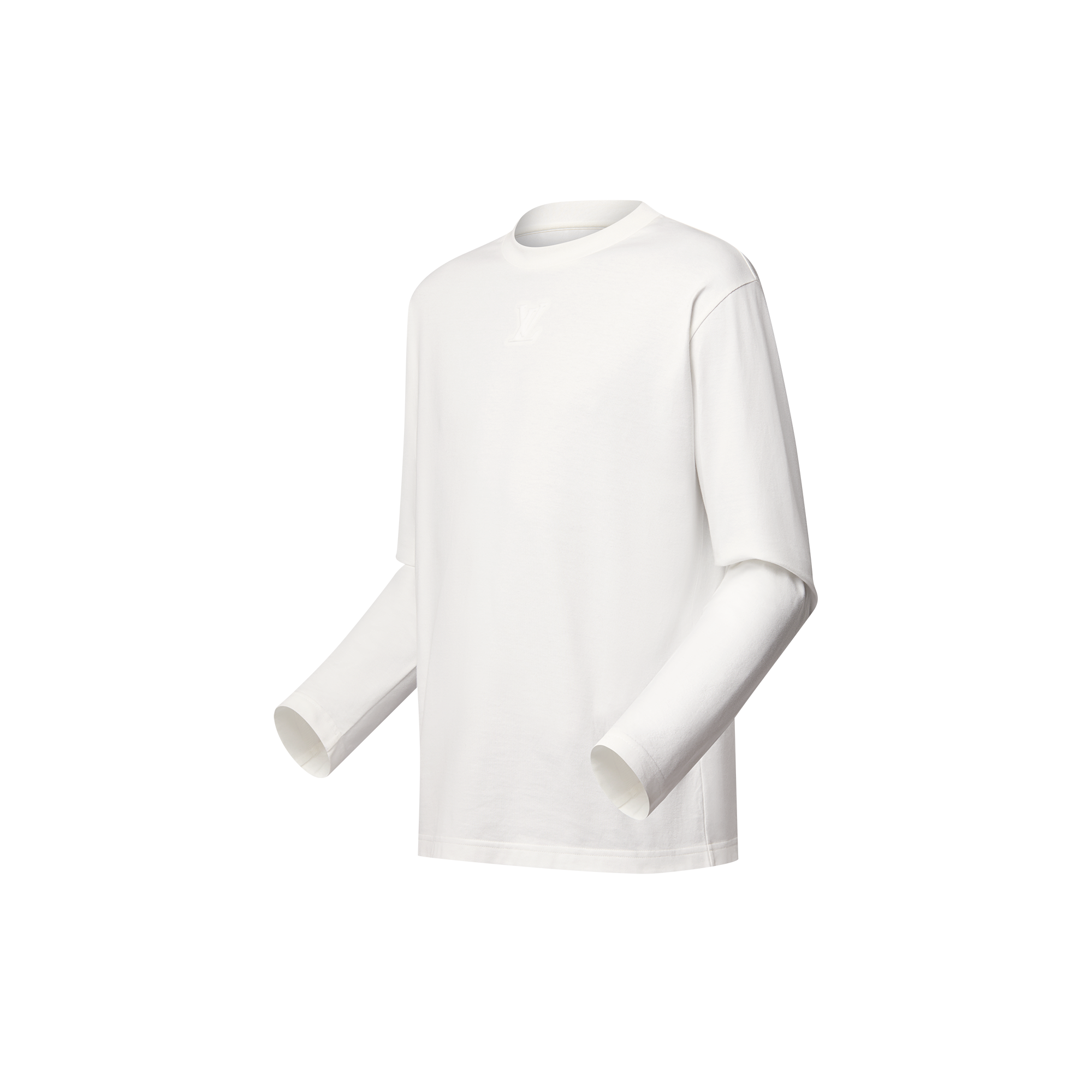 Langarm-T-Shirt mit geprägter LV Signatur  Herren Ready to Wear T-Shirts und Poloshirts | LOUIS VUITTON (Zoom)