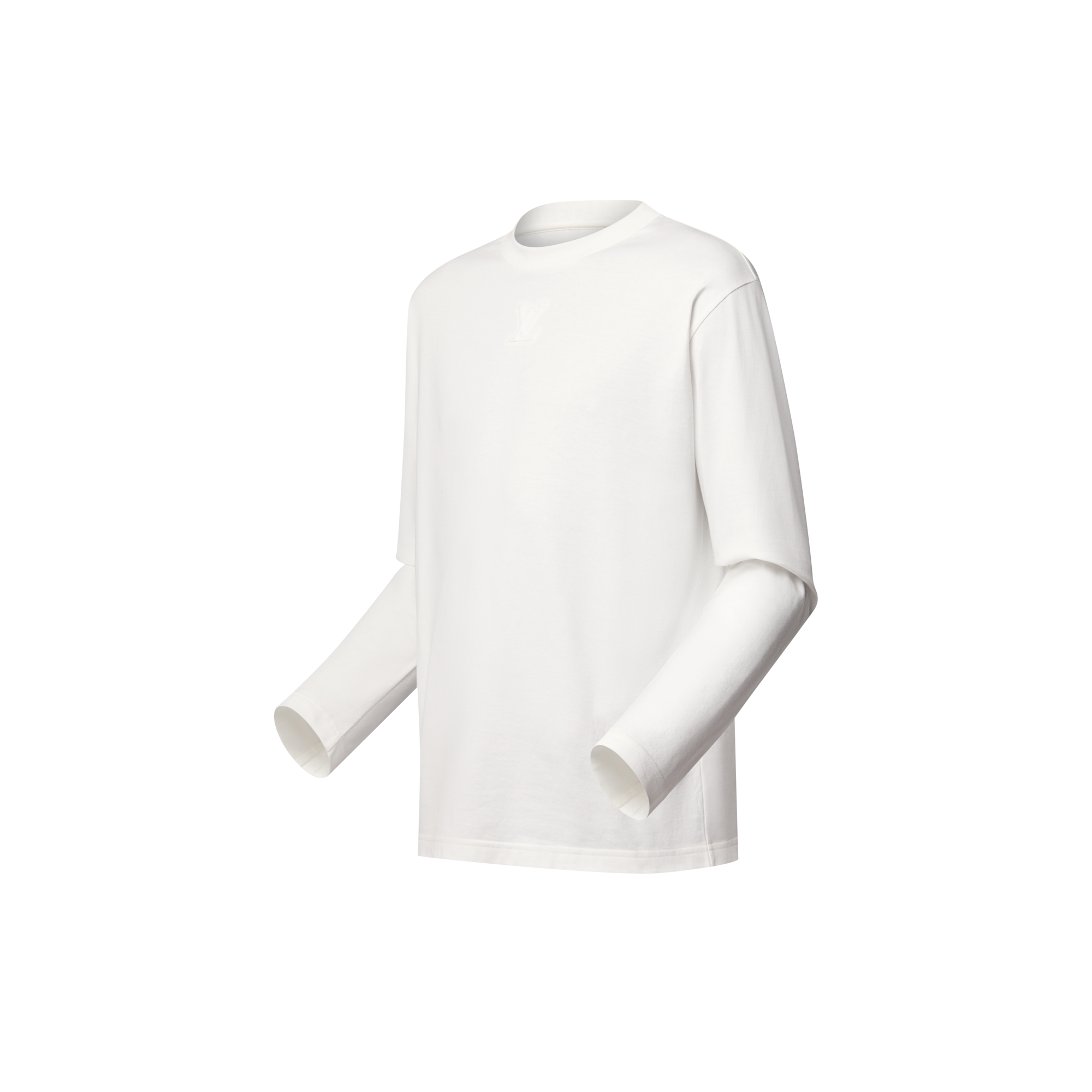 Langarm-T-Shirt mit geprägter LV Signatur  Herren Ready to Wear T-Shirts und Poloshirts | LOUIS VUITTON (Zoom)