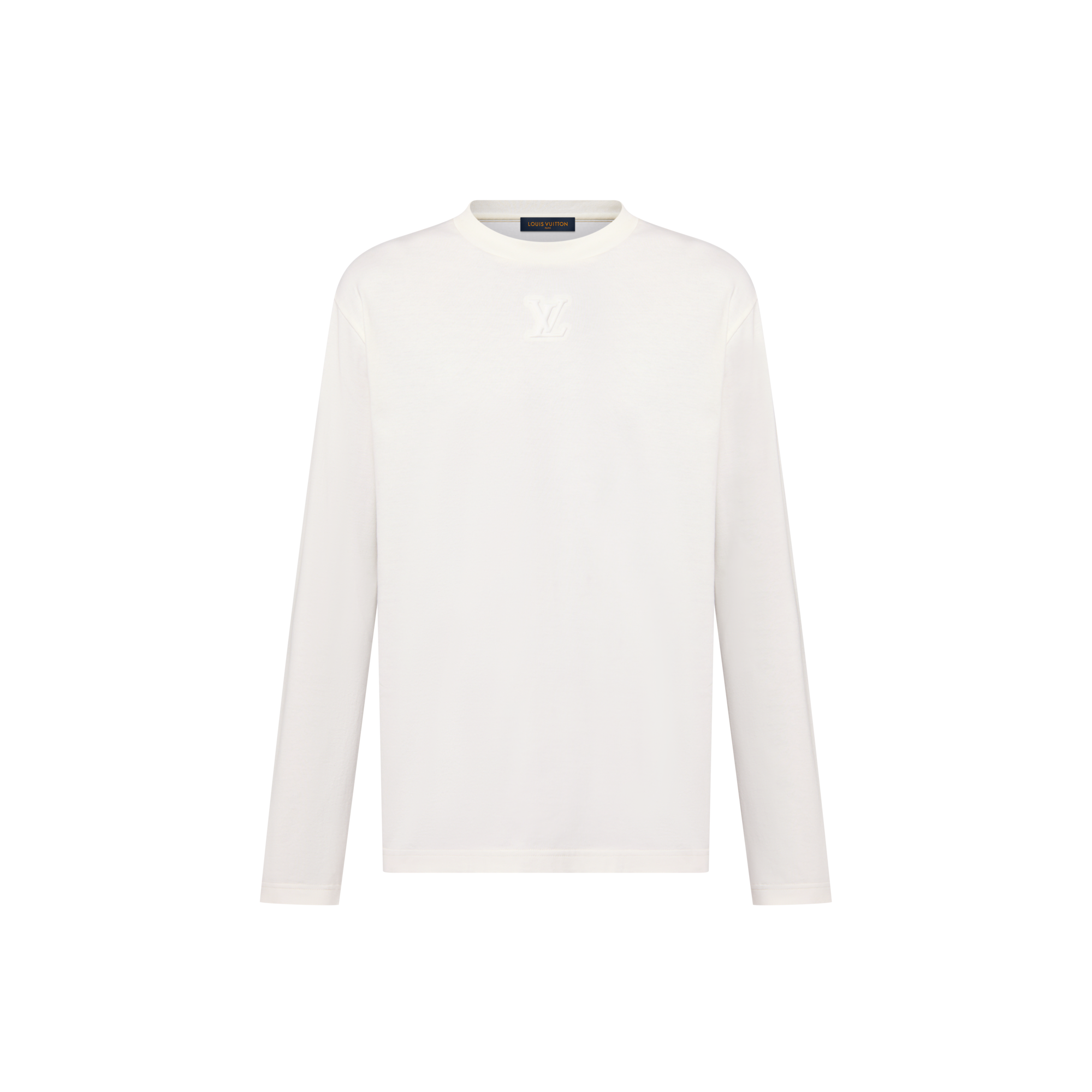 Langarm-T-Shirt mit geprägter LV Signatur  Herren Ready to Wear T-Shirts und Poloshirts | LOUIS VUITTON (Zoom)
