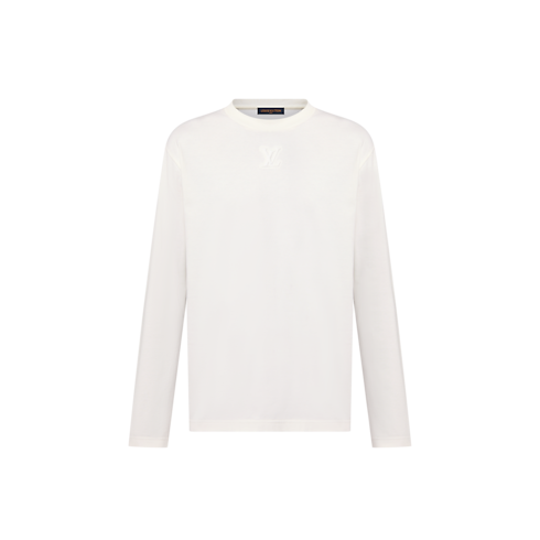 Langarm-T-Shirt mit geprägter LV Signatur Herren Ready to Wear T-Shirts und Poloshirts | LOUIS VUITTON (Zoom)