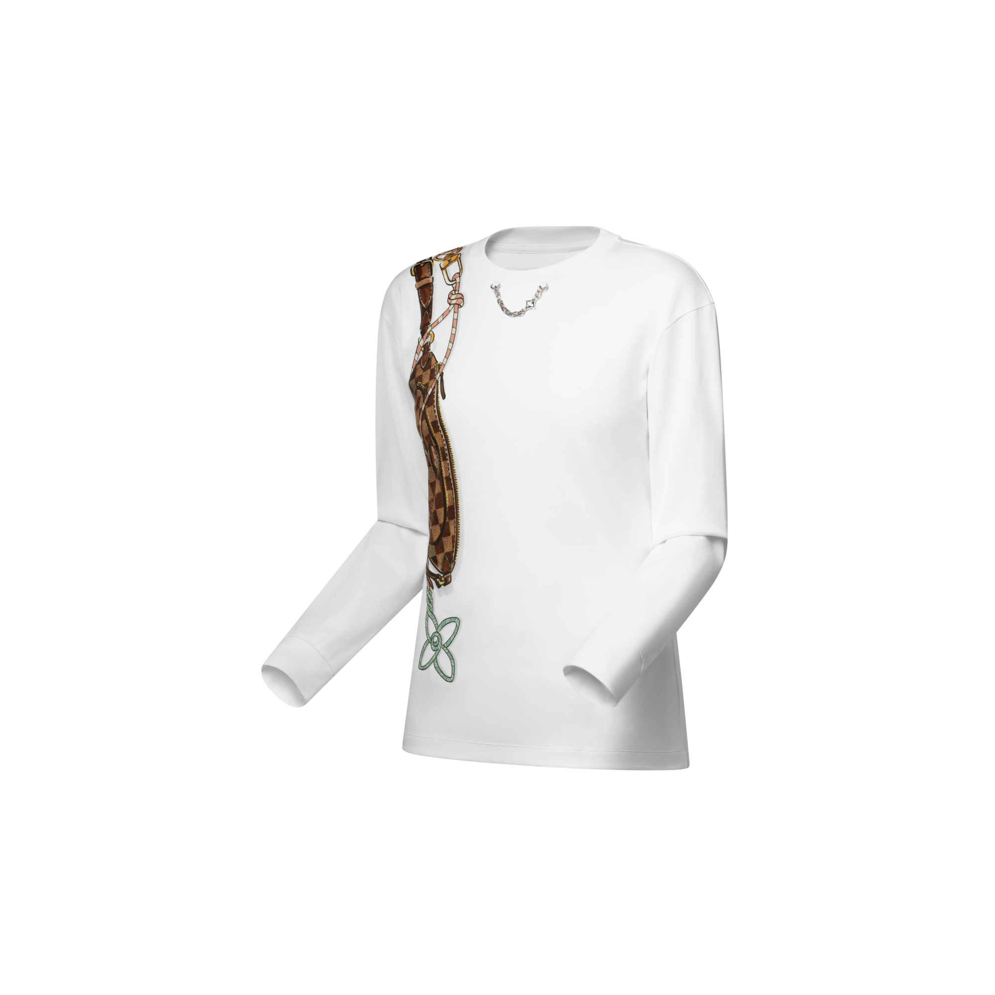 Langarm-T-Shirt mit Keepit-Motiv  Damen Ready to Wear Tops | LOUIS VUITTON (Zoom)