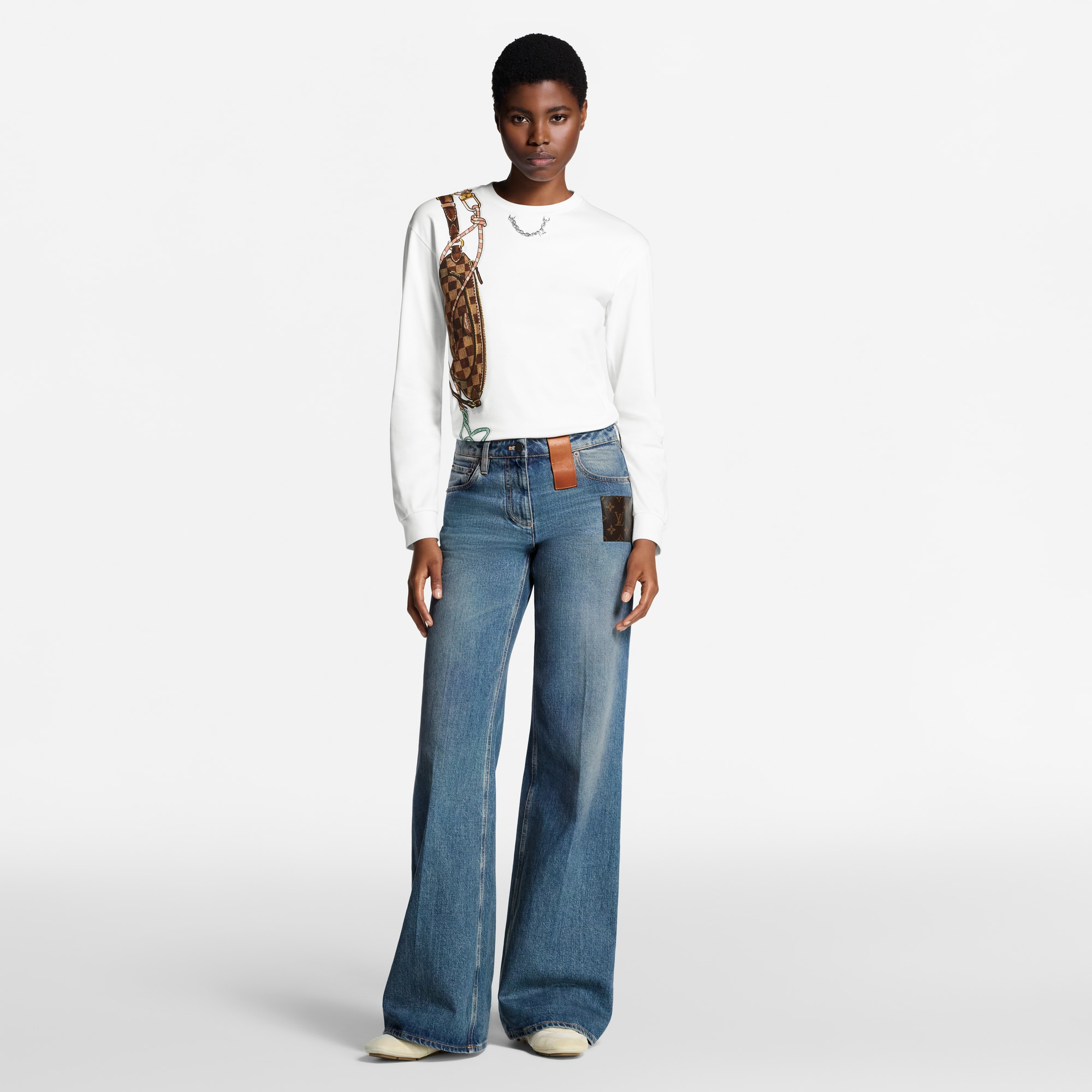 Langarm-T-Shirt mit Keepit-Motiv  Damen Ready to Wear Tops | LOUIS VUITTON (Zoom)