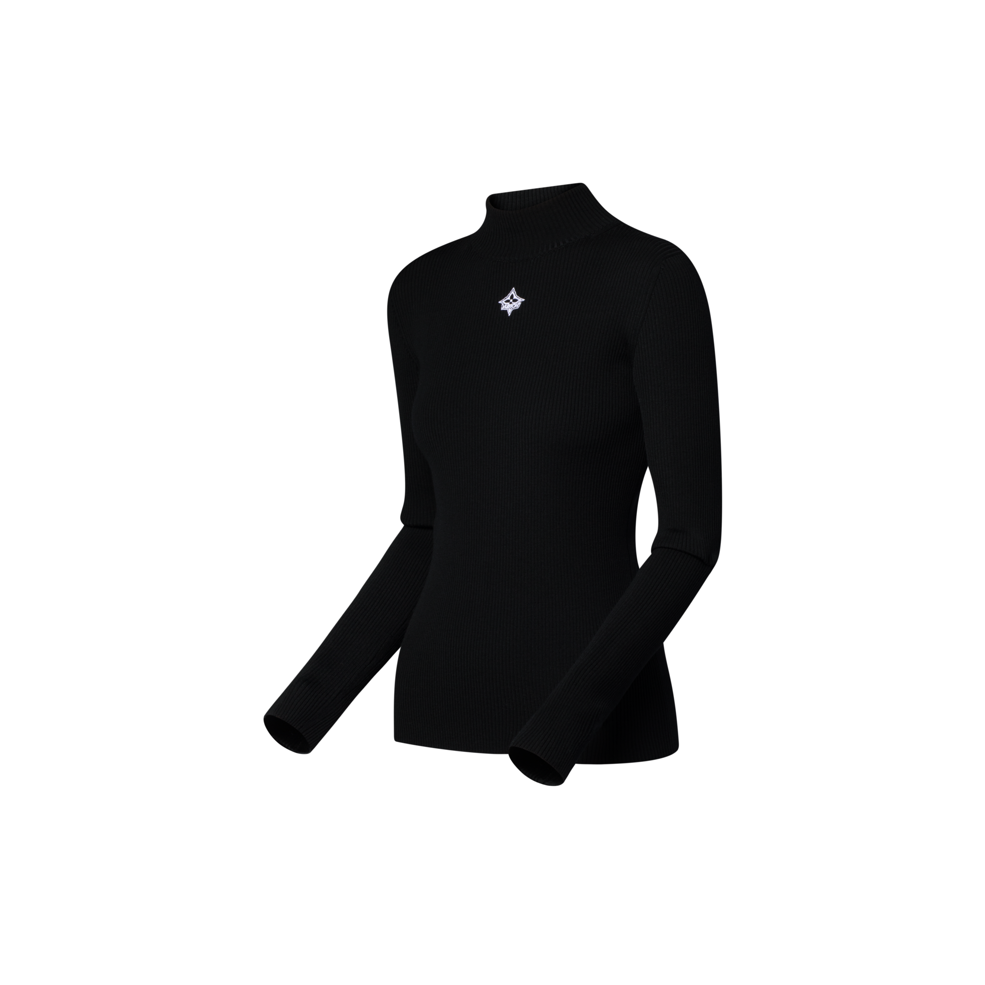 Langarm-Top aus Rippstrick  Damen Ready to Wear Strick | LOUIS VUITTON (Zoom)
