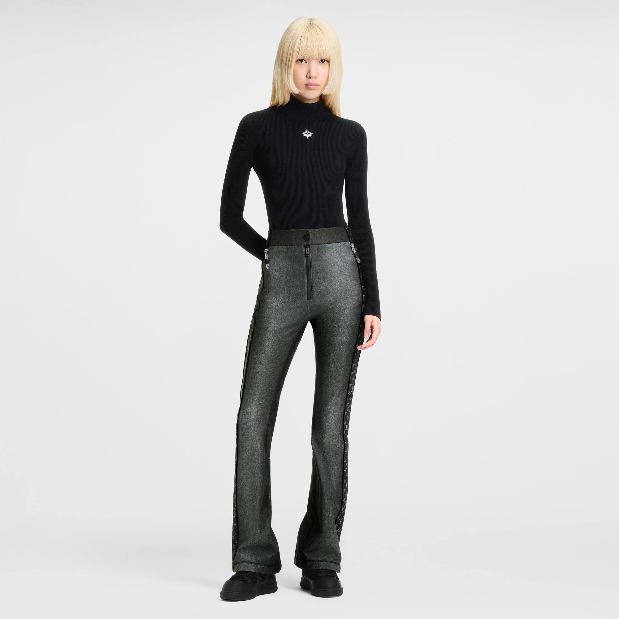 Langarm-Top aus Rippstrick  Damen Ready to Wear Strick | LOUIS VUITTON (Zoom)