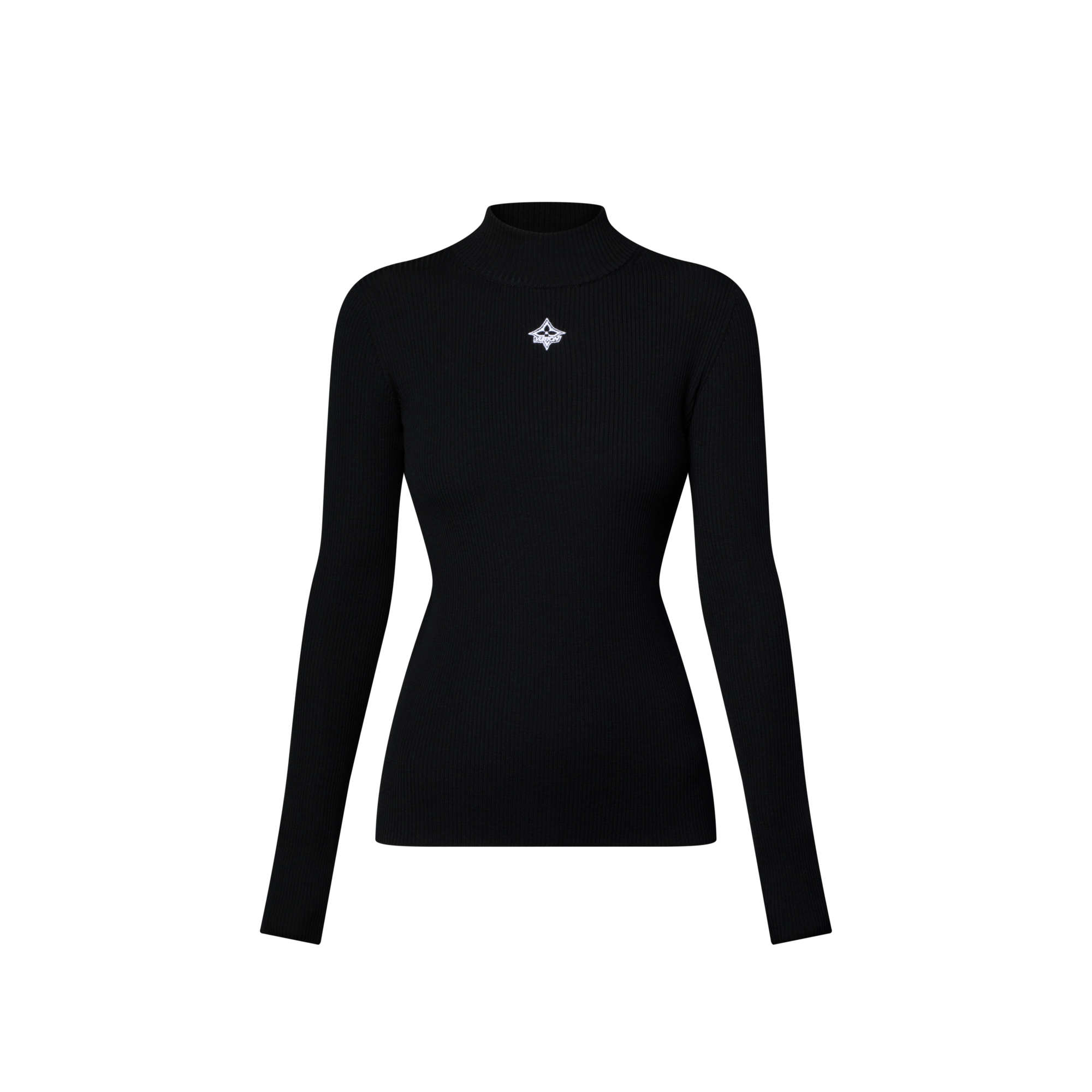 Langarm-Top aus Rippstrick  Damen Ready to Wear Strick | LOUIS VUITTON (Zoom)