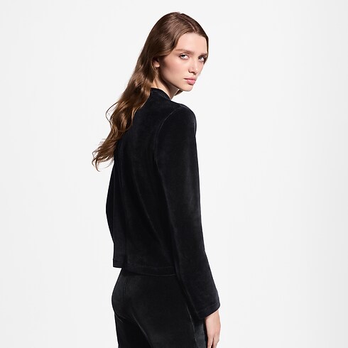 Langarm-Top aus Samt Damen Ready to Wear Oberteile und Blusen | LOUIS VUITTON (Zoom)