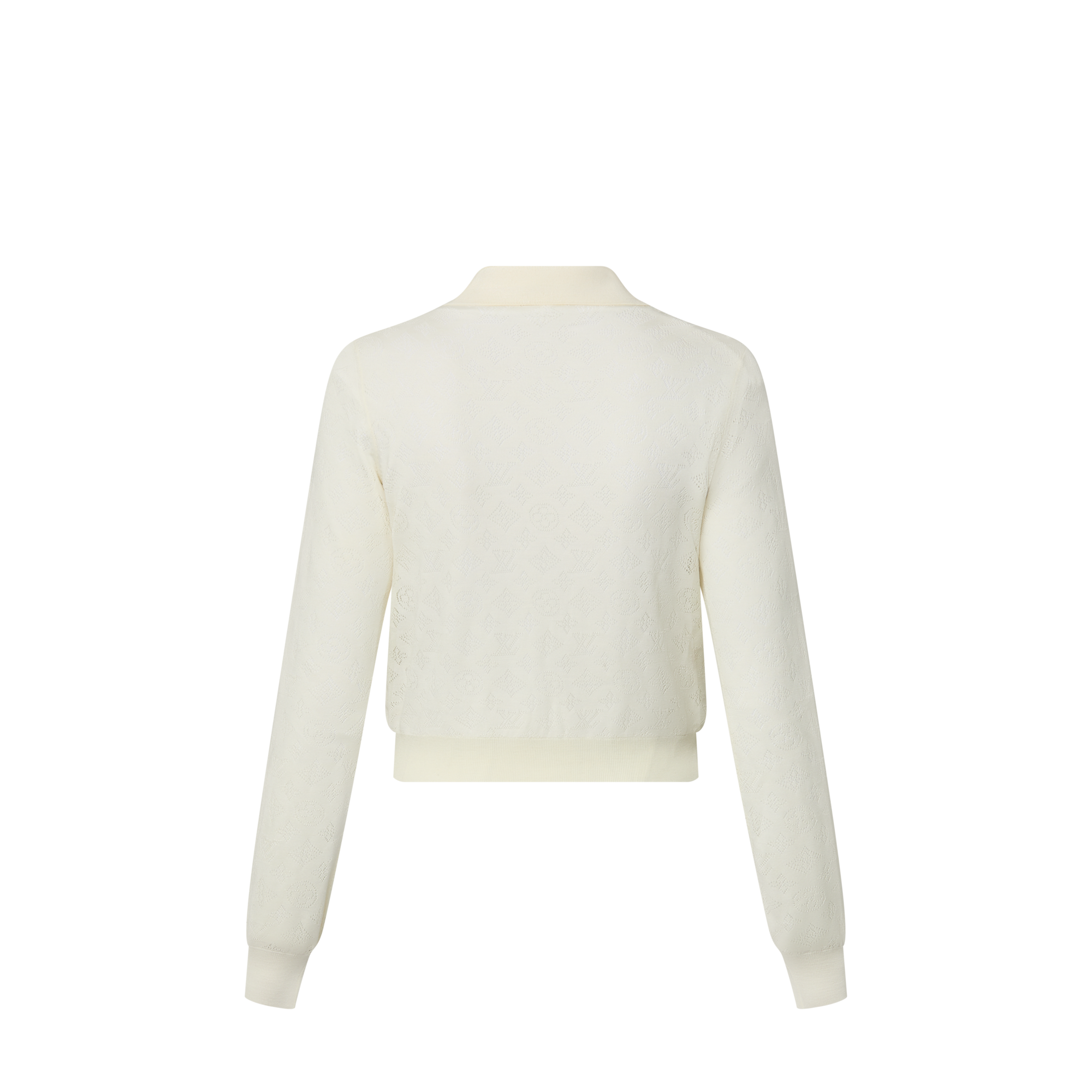 Langarm-Top im Polo-Stil mit Mahina-Motiv  Damen Ready to Wear Tops | LOUIS VUITTON (Zoom)