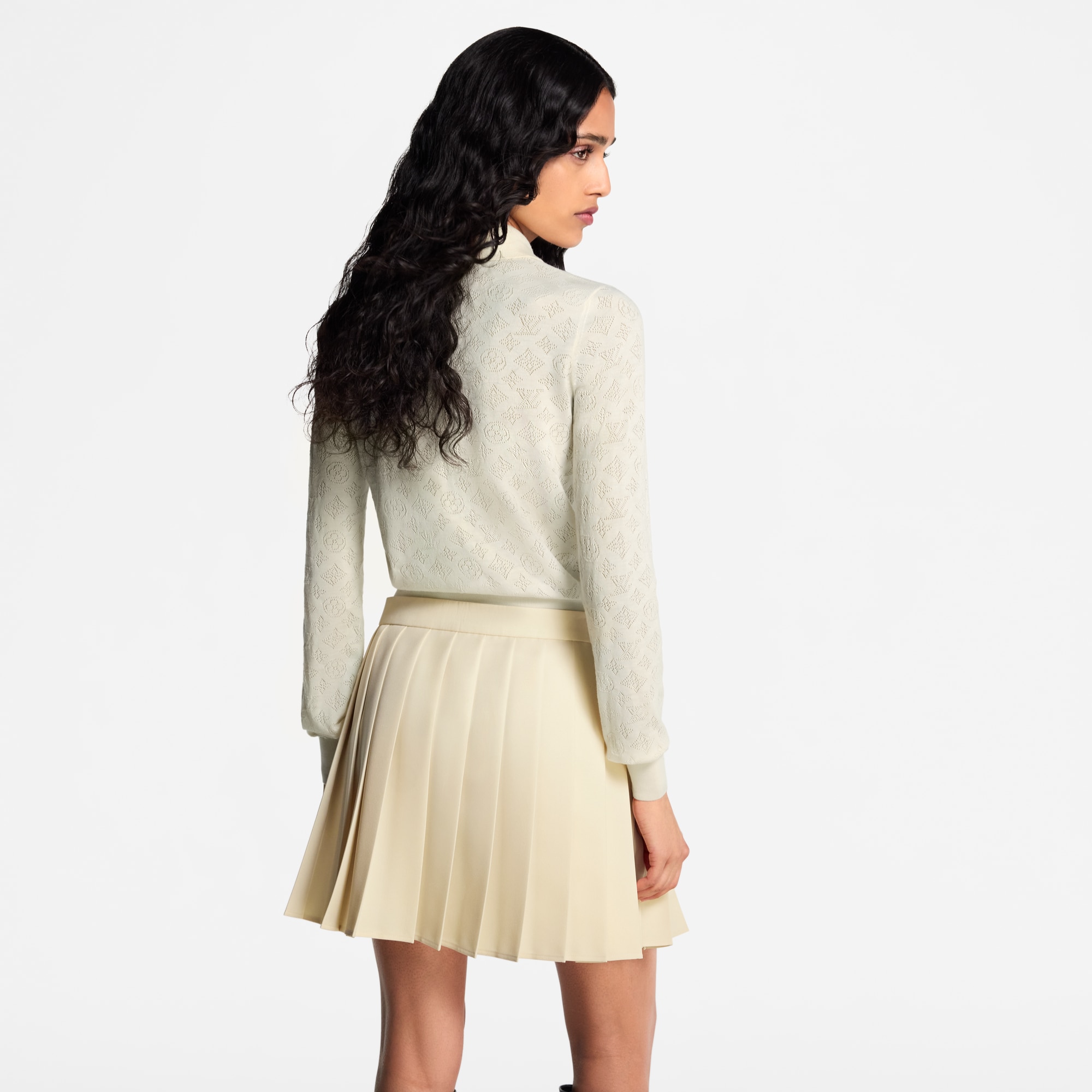 Langarm-Top im Polo-Stil mit Mahina-Motiv  Damen Ready to Wear Tops | LOUIS VUITTON (Zoom)