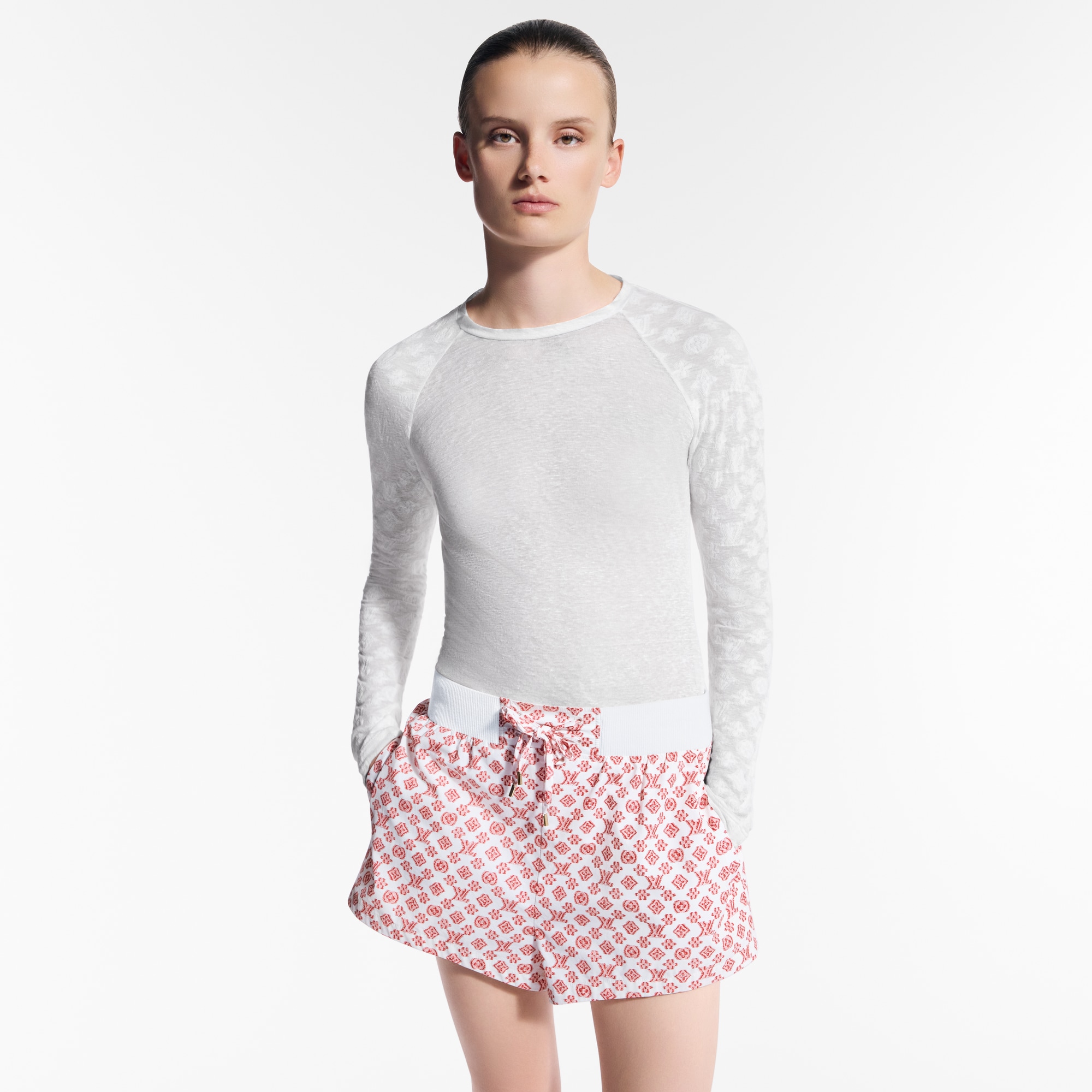 Langarm-Top mit Monogram-Detail  Damen Ready to Wear Tops | LOUIS VUITTON (Zoom)