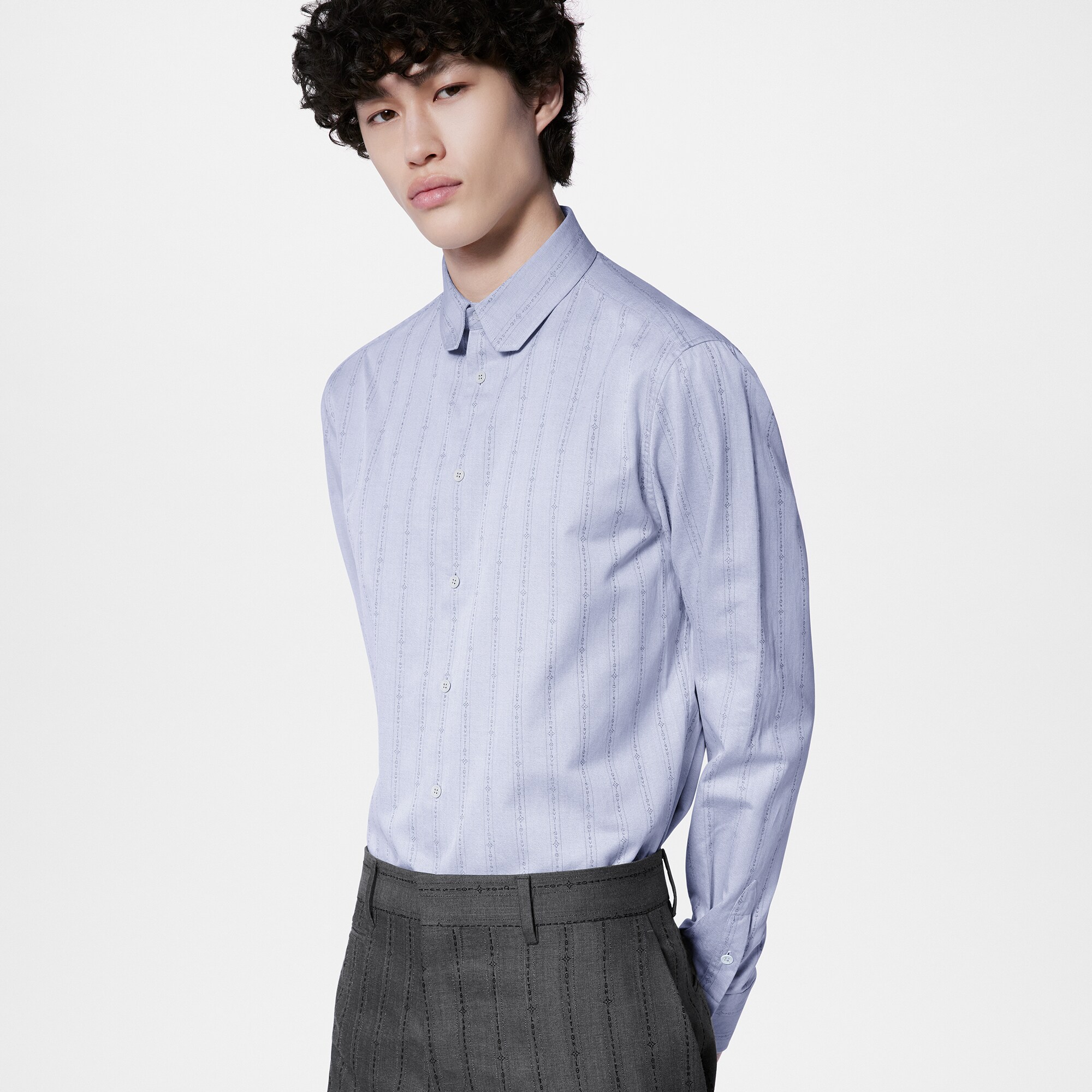 Langärmeliges Hemd aus Baumwolle  Herren Ready to Wear Hemden | LOUIS VUITTON (Zoom)