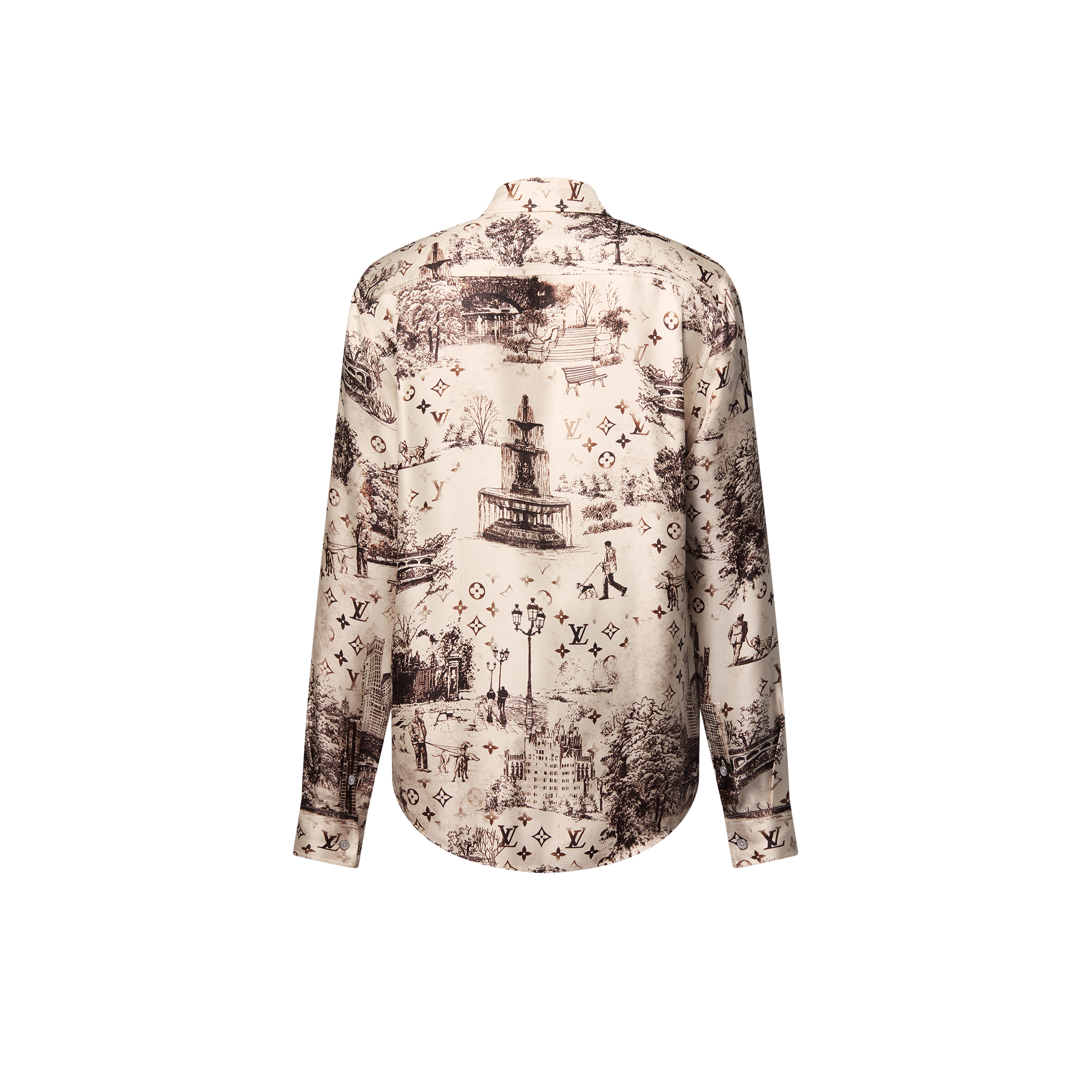 Langärmeliges Hemd aus Seide  Herren Ready to Wear Hemden | LOUIS VUITTON (Zoom)