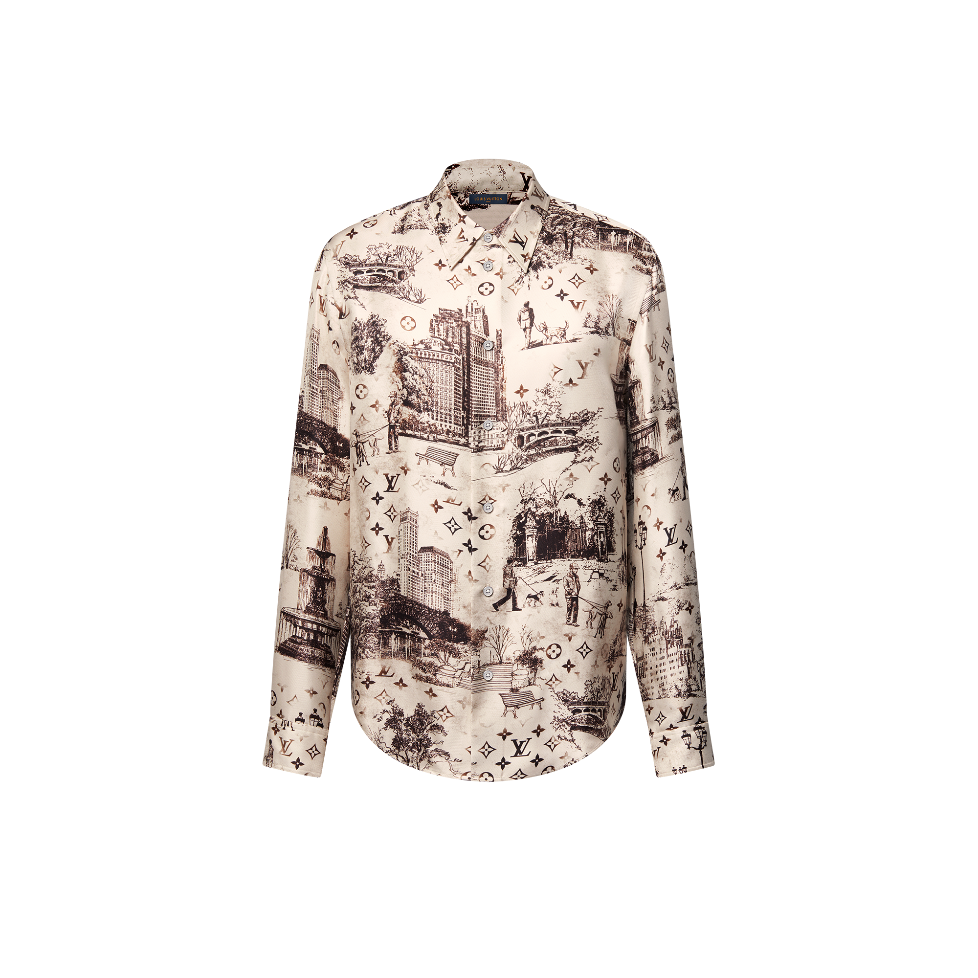 Langärmeliges Hemd aus Seide  Herren Ready to Wear Hemden | LOUIS VUITTON (Zoom)