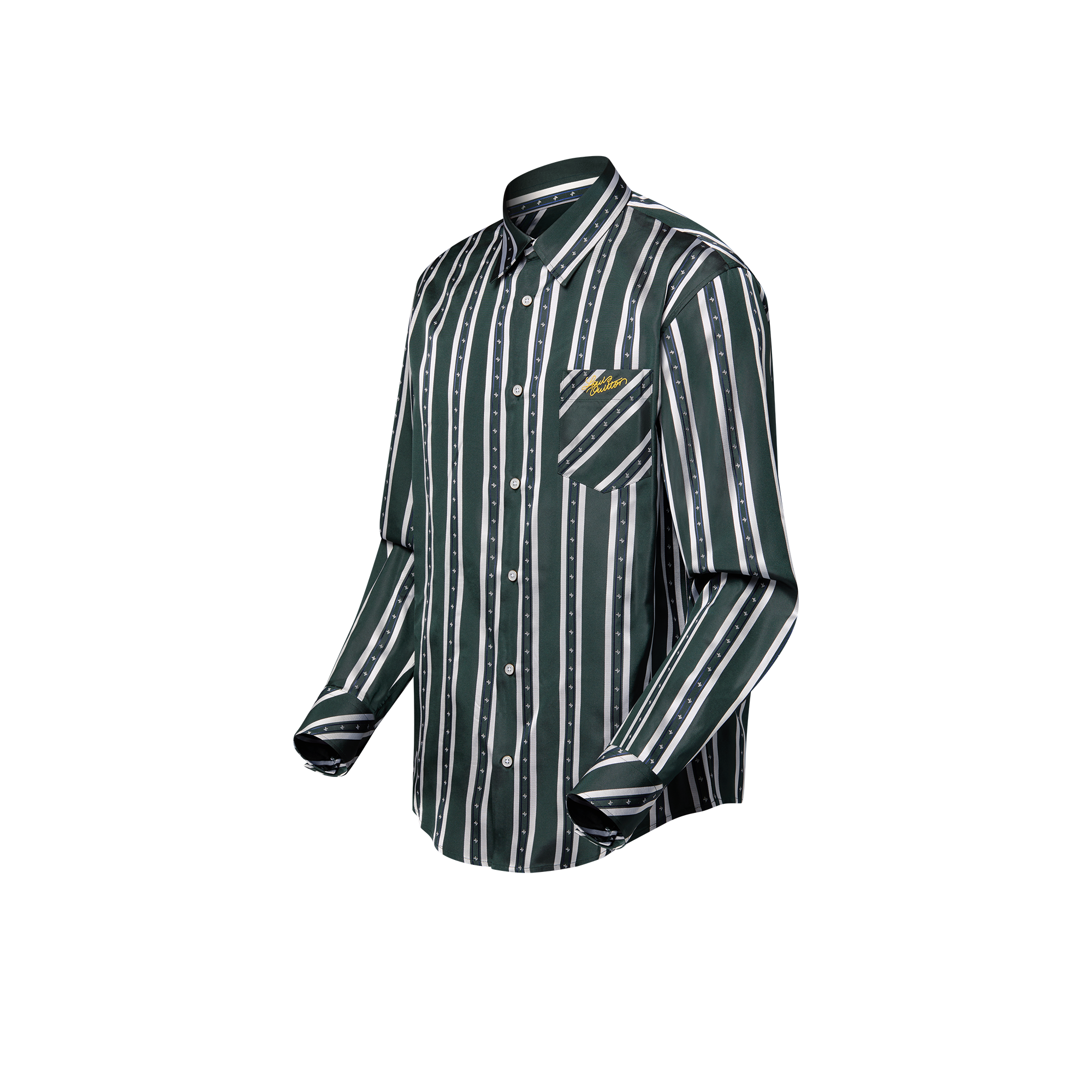 Langärmeliges Hemd aus Seide  Herren Ready to Wear Hemden | LOUIS VUITTON (Zoom)