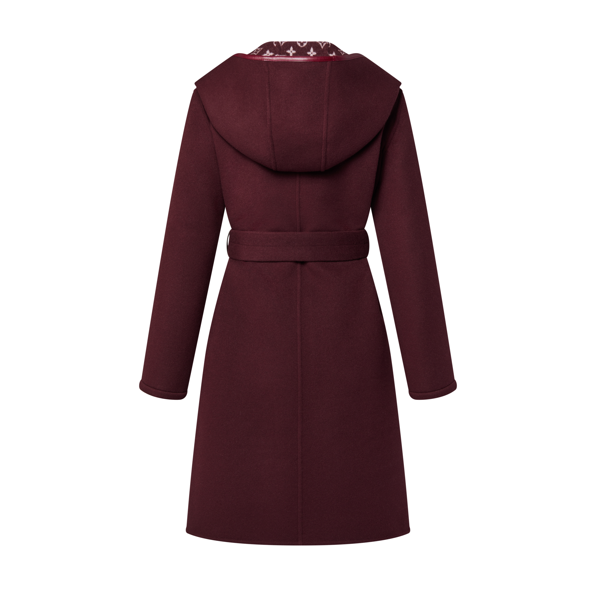 Langer Kapuzenmantel mit Wickel-Design und Signatur  Damen Ready to Wear Mäntel und Jacken | LOUIS VUITTON (Zoom)