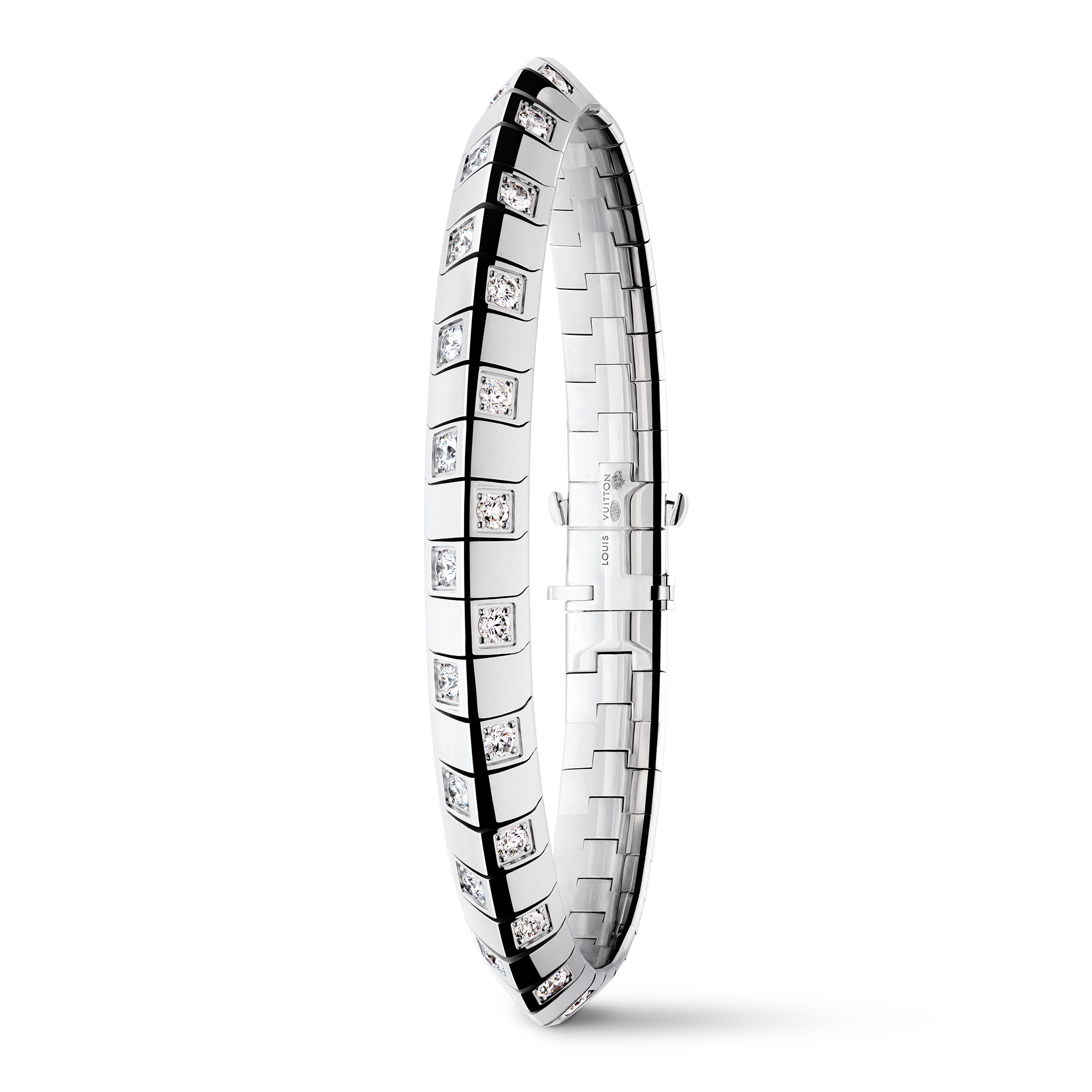 Le Damier de Louis Vuitton breites Armband, Weißgold und Diamanten  Schmuck Kategorien Armbänder | LOUIS VUITTON (Zoom)