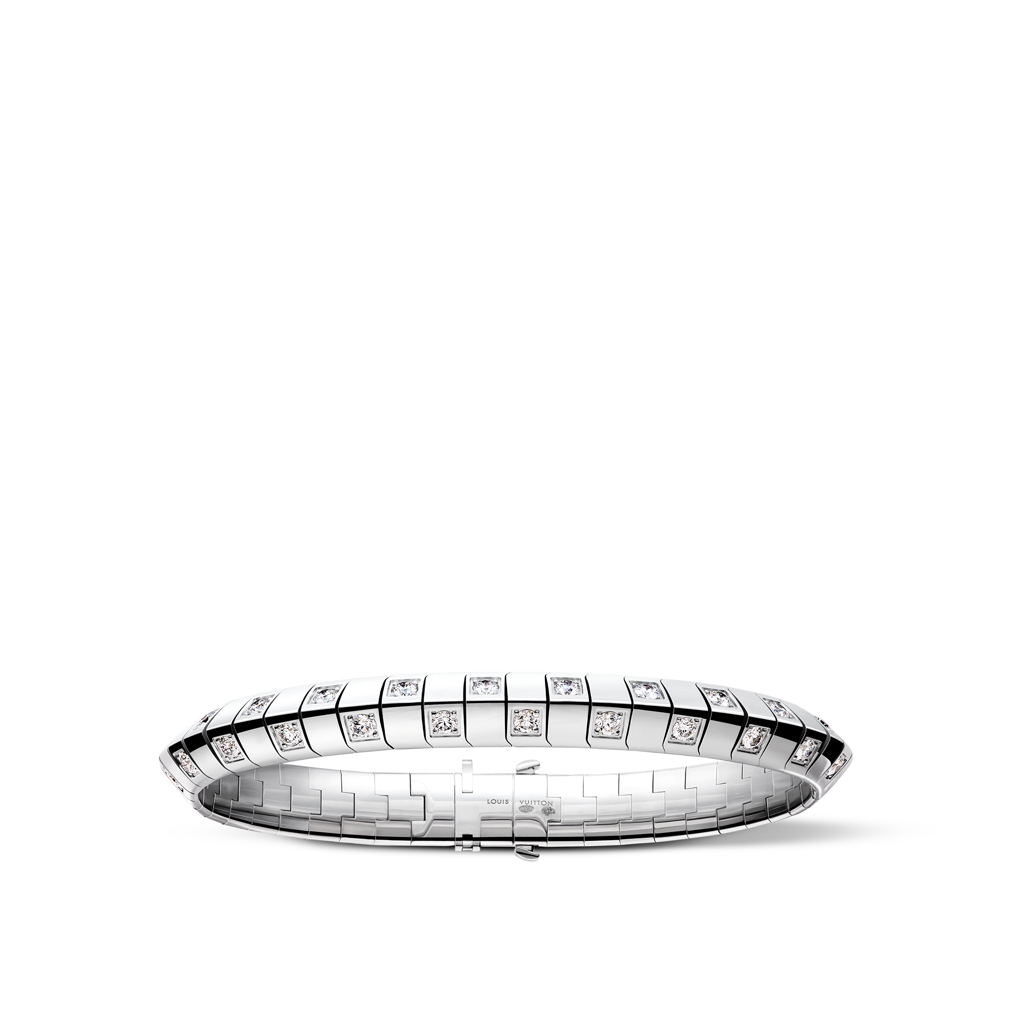Le Damier de Louis Vuitton breites Armband, Weißgold und Diamanten  Schmuck Kategorien Armbänder | LOUIS VUITTON (Zoom)