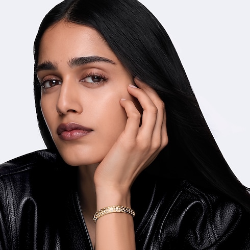Le Damier de Louis Vuitton doppelreihiges Armband, Gelbgold und Diamanten Schmuck Kategorien Armbänder | LOUIS VUITTON (Zoom)
