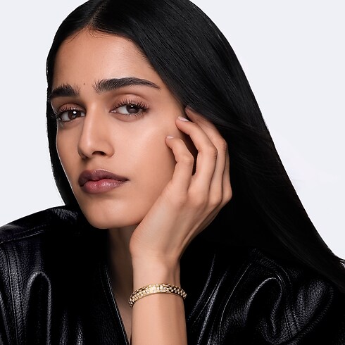 Le Damier de Louis Vuitton doppelreihiges Armband, Gelbgold und Diamanten Schmuck Kategorien Armbänder | LOUIS VUITTON (Zoom)