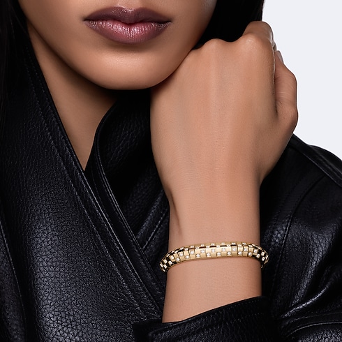 Le Damier de Louis Vuitton doppelreihiges Armband, Gelbgold und Diamanten Schmuck Kategorien Armbänder | LOUIS VUITTON (Zoom)