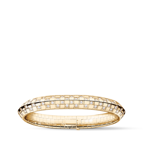 Le Damier de Louis Vuitton doppelreihiges Armband, Gelbgold und Diamanten Schmuck Kategorien Armbänder | LOUIS VUITTON (Zoom)