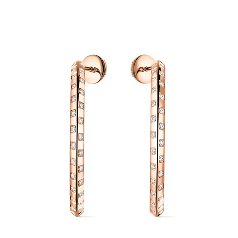 Le Damier de Louis Vuitton große Creolen, Roségold und Diamanten Schmuck Kategorien Ohrringe | LOUIS VUITTON (Zoom)