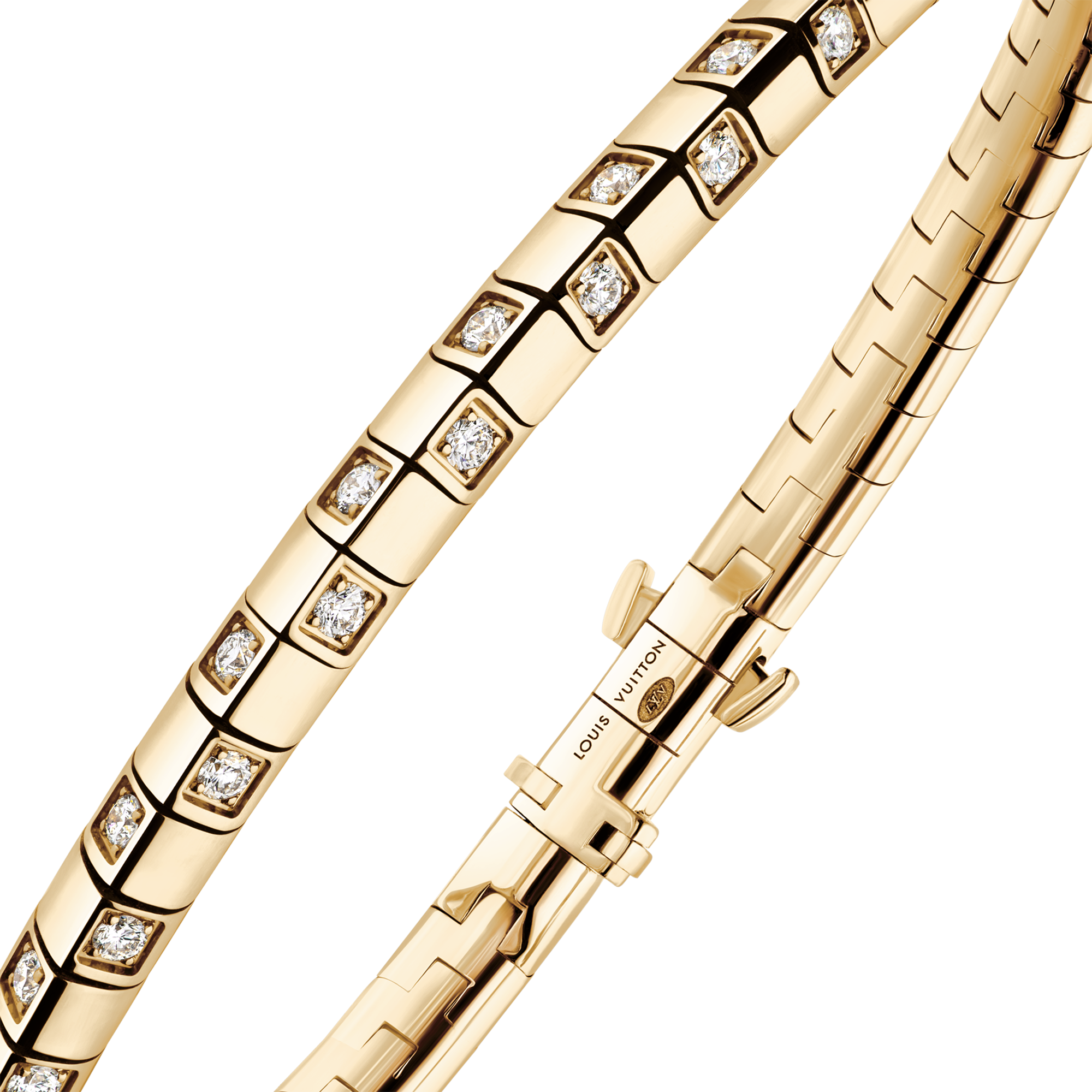 Le Damier de Louis Vuitton kleines Armband, Gelbgold und Diamanten  Schmuck Kategorien Armbänder | LOUIS VUITTON (Zoom)