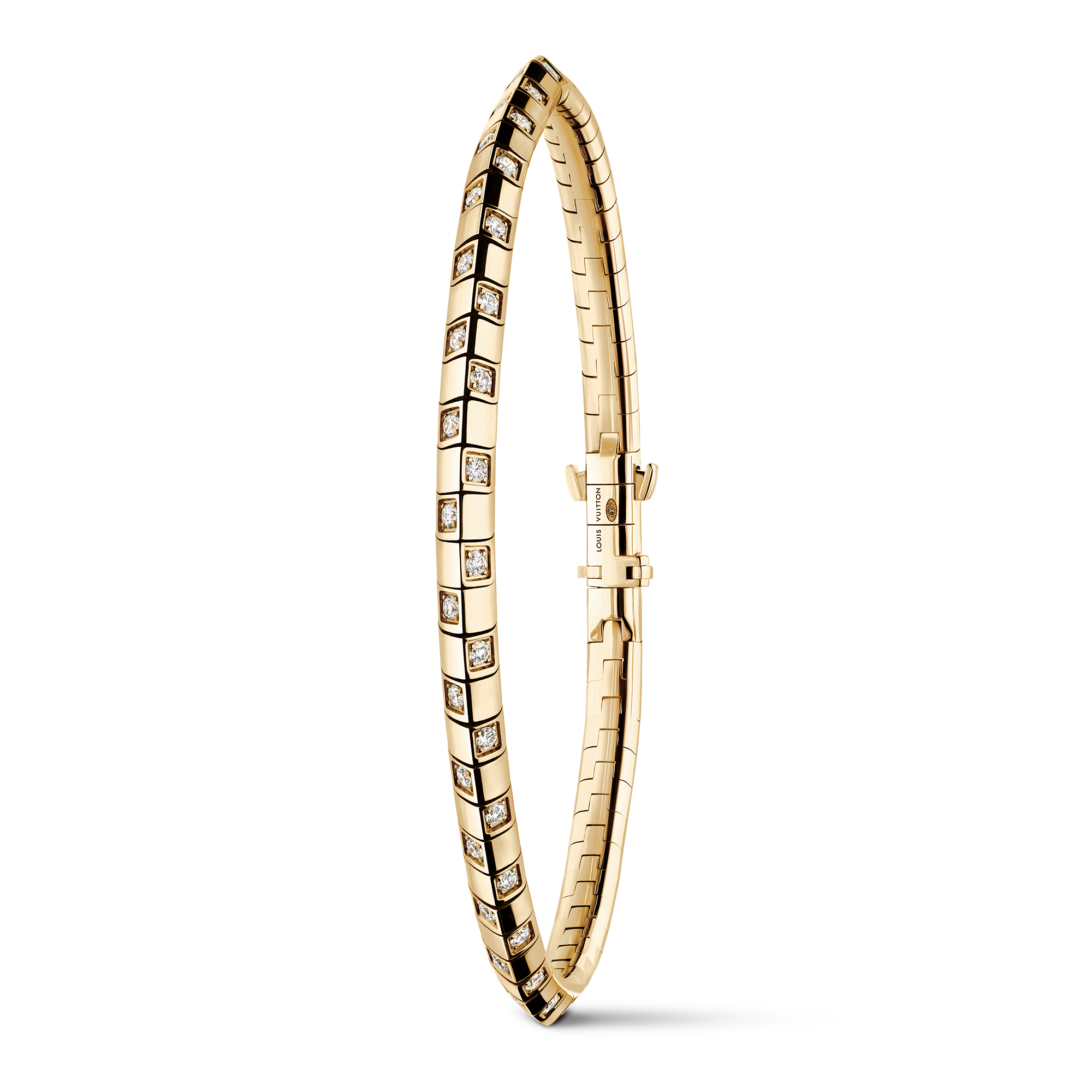 Le Damier de Louis Vuitton kleines Armband, Gelbgold und Diamanten  Schmuck Kategorien Armbänder | LOUIS VUITTON (Zoom)