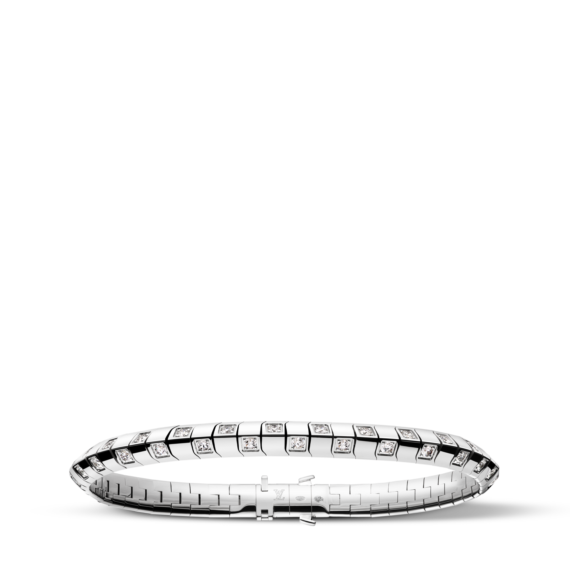 Le Damier de Louis Vuitton mittelgroßes Armband, Weißgold und Diamanten  Schmuck Kategorien Armbänder | LOUIS VUITTON (Zoom)