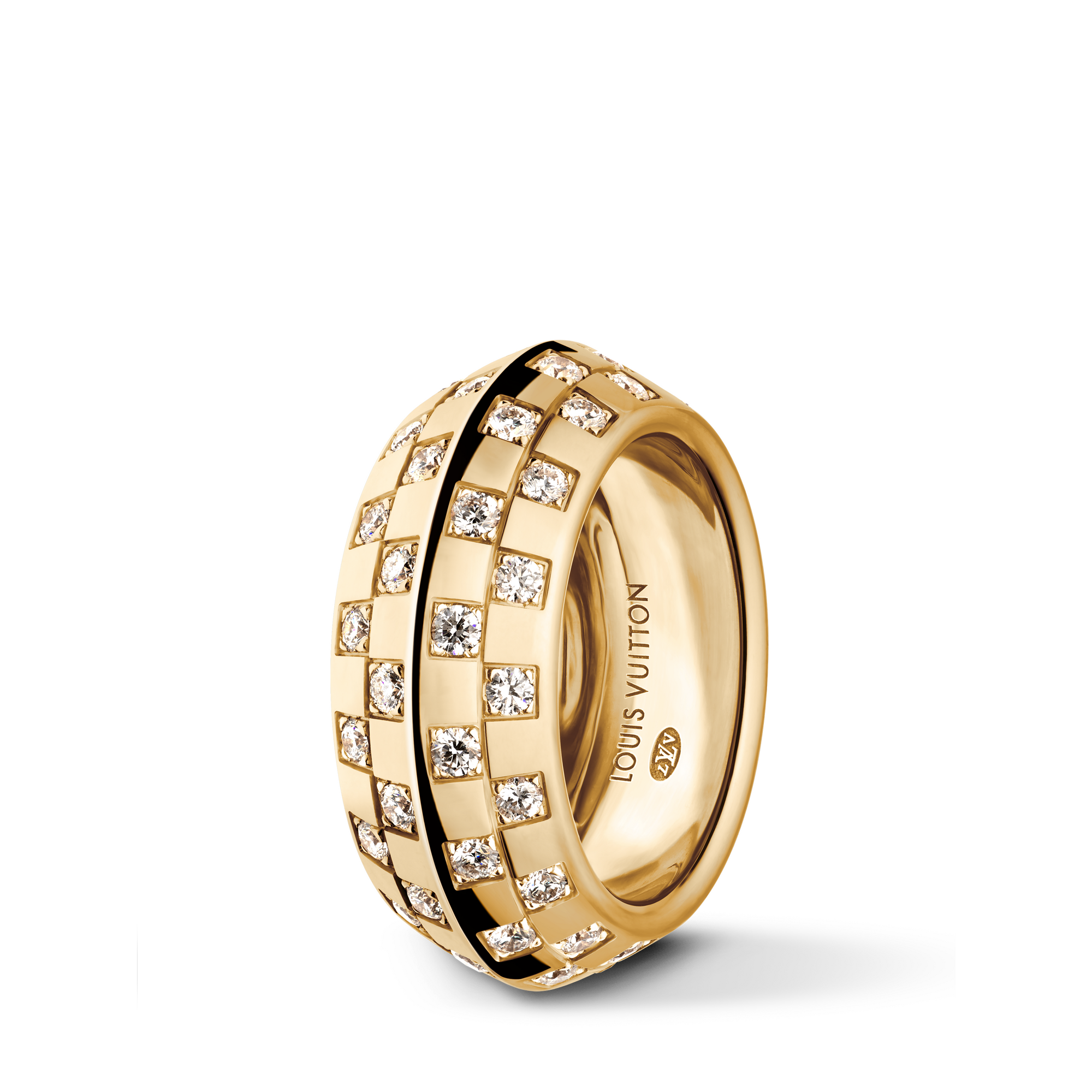 Le Damier de Louis Vuitton Ring, Gelbgold und Diamanten  Schmuck Kategorien Ringe | LOUIS VUITTON (Zoom)