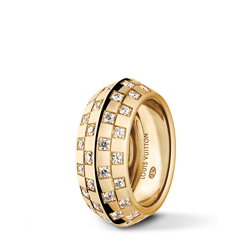 Le Damier de Louis Vuitton Ring, Gelbgold und Diamanten Schmuck Kategorien Ringe | LOUIS VUITTON (Zoom)