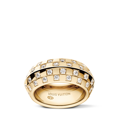 Le Damier de Louis Vuitton Ring, Gelbgold und Diamanten Schmuck Kategorien Ringe | LOUIS VUITTON (Zoom)