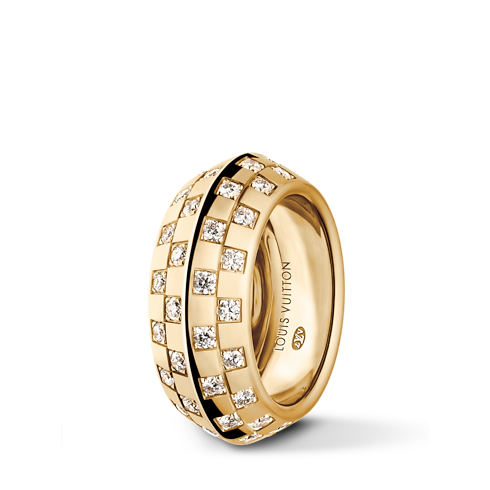 Le Damier de Louis Vuitton Ring, Gelbgold und Diamanten Schmuck Kategorien Ringe | LOUIS VUITTON (Zoom)