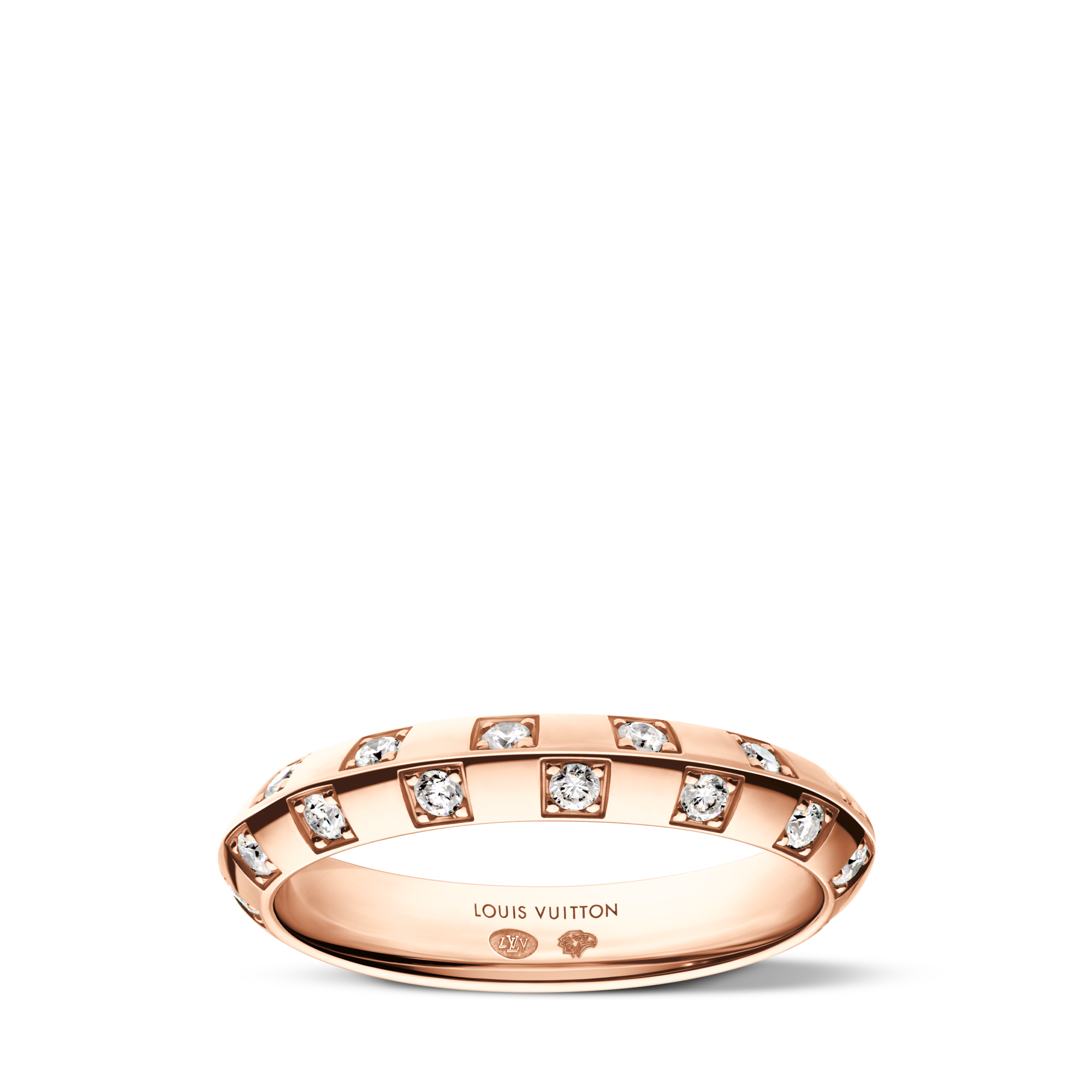 Le Damier de Louis Vuitton schmaler Ring, Roségold und Diamanten  Les Extraordinaires Schmuck Ringe | LOUIS VUITTON (Zoom)