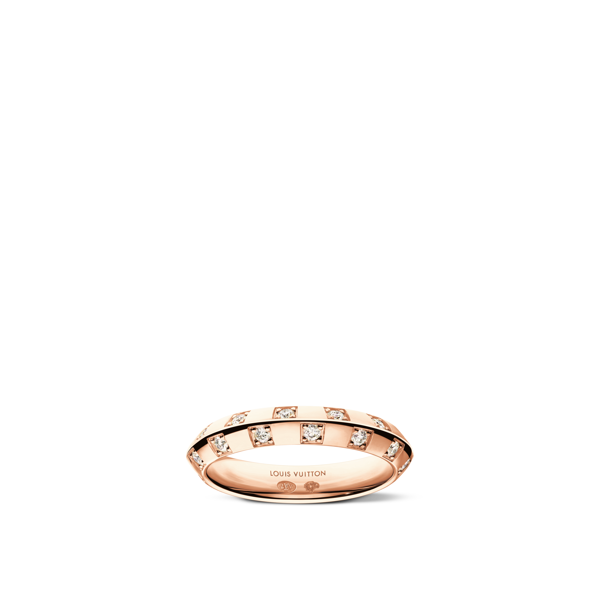 Le Damier de Louis Vuitton schmaler Ring, Roségold und Diamanten  Les Extraordinaires Schmuck Ringe | LOUIS VUITTON (Zoom)