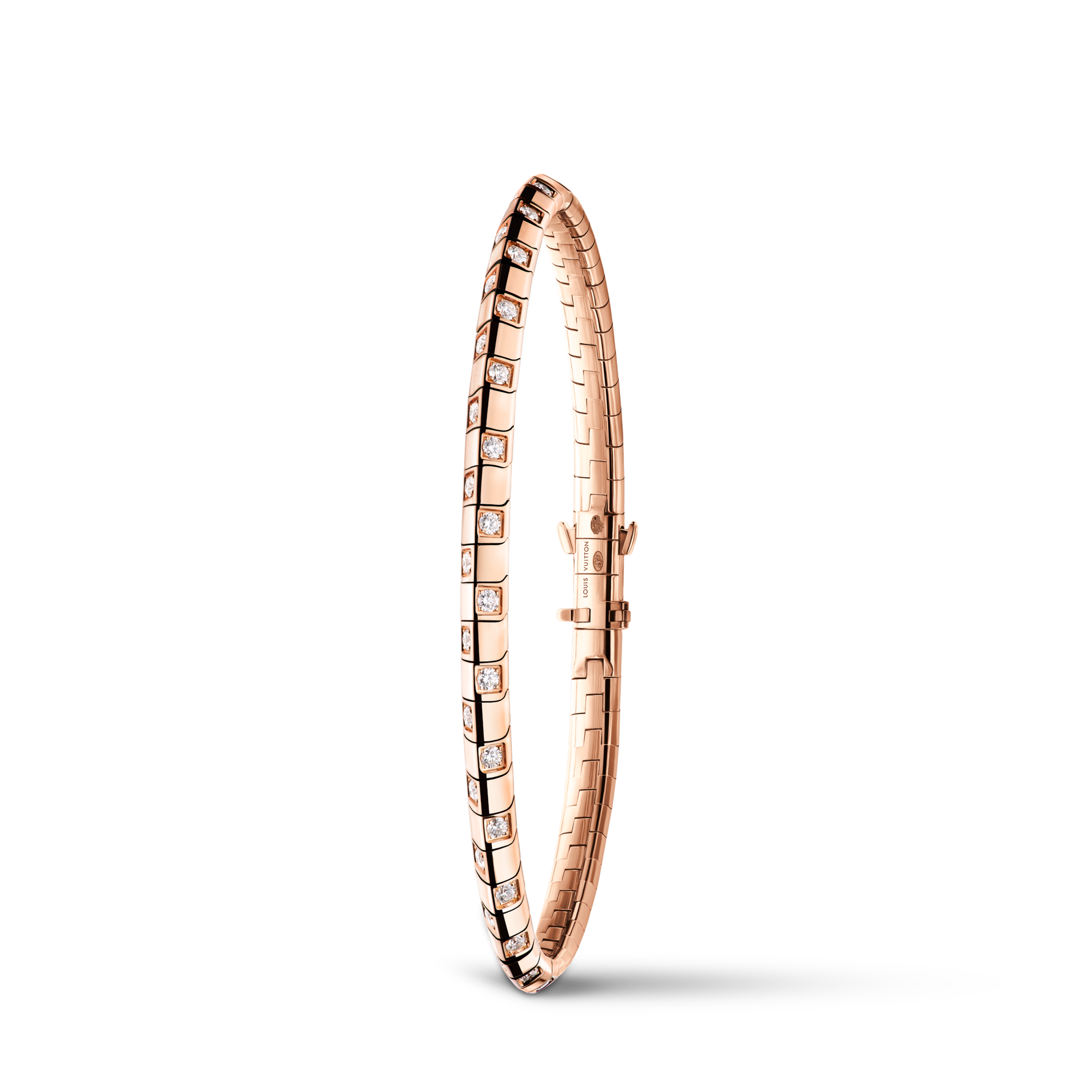 Le Damier de Louis Vuitton schmales Armband, Roségold und Diamanten  Schmuck Kategorien Armbänder | LOUIS VUITTON (Zoom)