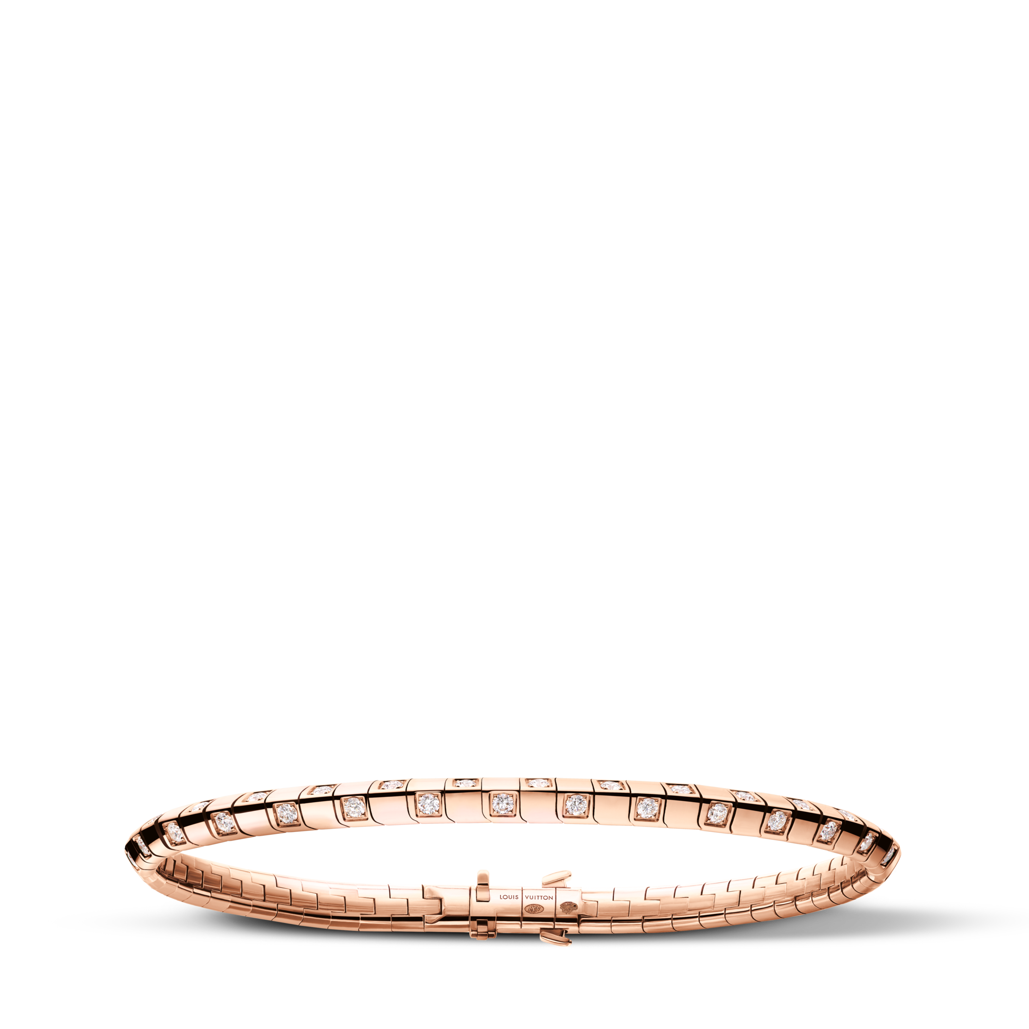 Le Damier de Louis Vuitton schmales Armband, Roségold und Diamanten  Schmuck Kategorien Armbänder | LOUIS VUITTON (Zoom)