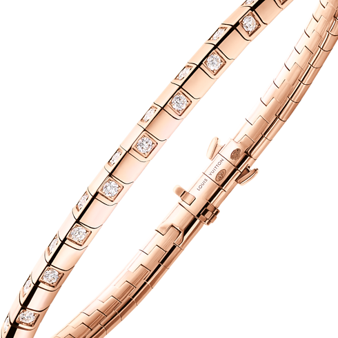 Le Damier de Louis Vuitton schmales Armband, Roségold und Diamanten Schmuck Kategorien Armbänder | LOUIS VUITTON (Zoom)