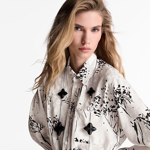 Leather Flower lange Halskette S00 Damen Modeschmuck Halsketten und Anhänger | LOUIS VUITTON (Zoom)