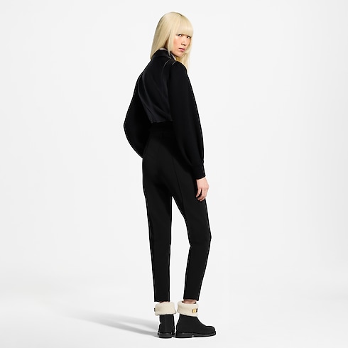 Lederjacke mit Strickärmeln Damen Ready to Wear Mäntel und Jacken | LOUIS VUITTON (Zoom)