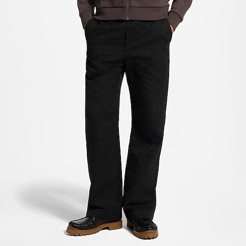 Legere Hose mit Monogram Surplus Motiv cropped view