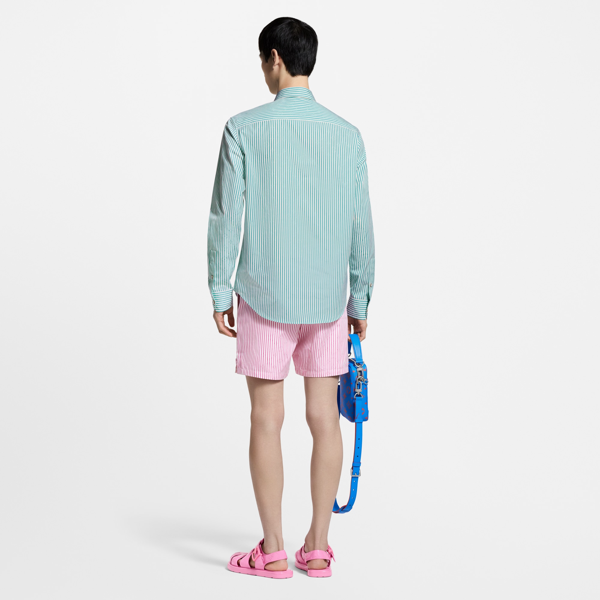Legere Shorts mit Streifen und Monogram-Motiv  Herren Ready to Wear Hosen | LOUIS VUITTON (Zoom)