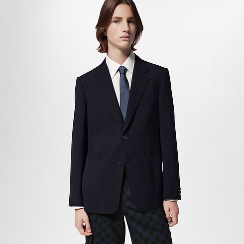 Legerer Blazer aus technischer Wolle Herren Ready to Wear Sakkos und Jacketts | LOUIS VUITTON (Zoom)